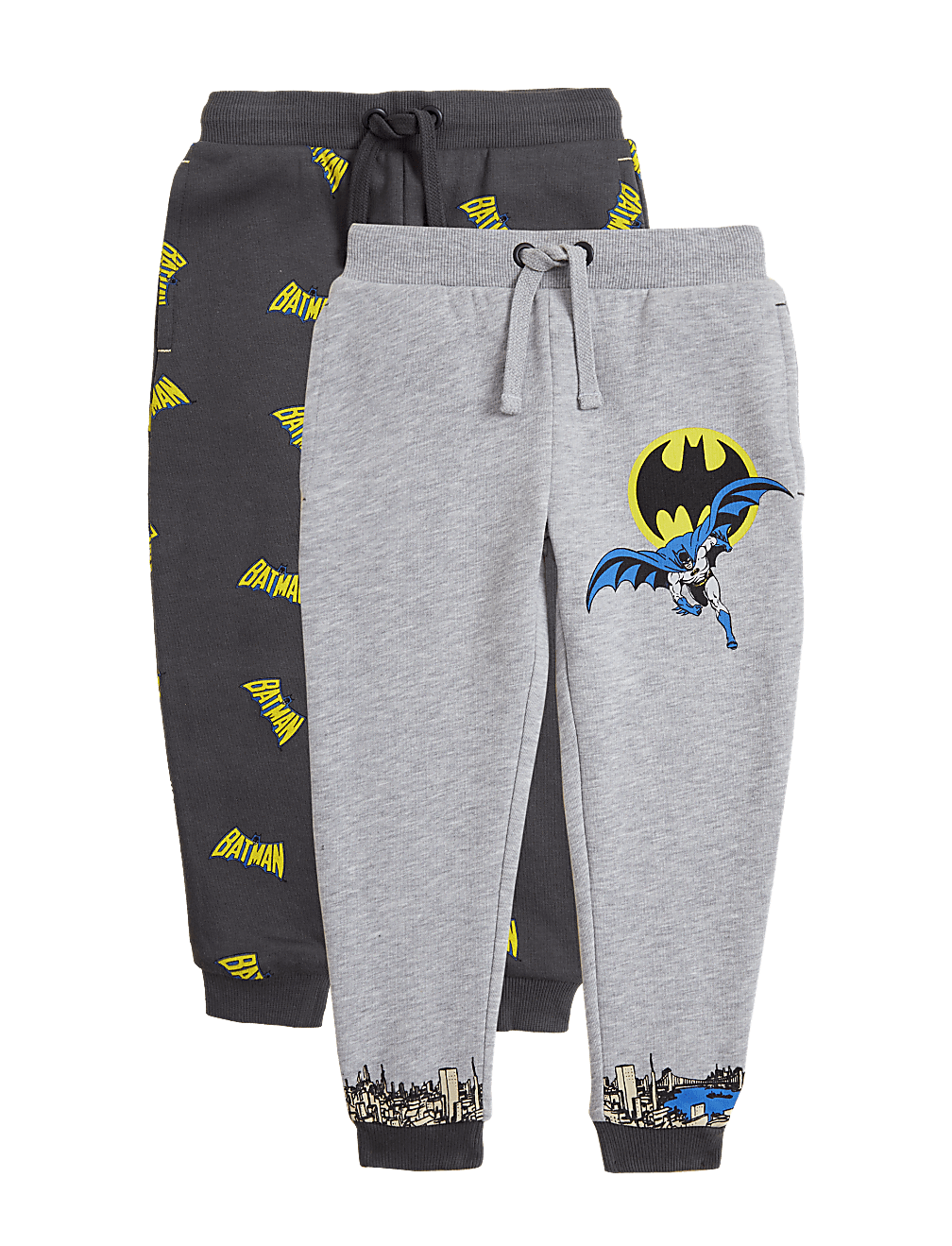 2pk Cotton Rich Batman™ Joggers (2-3 Yrs)