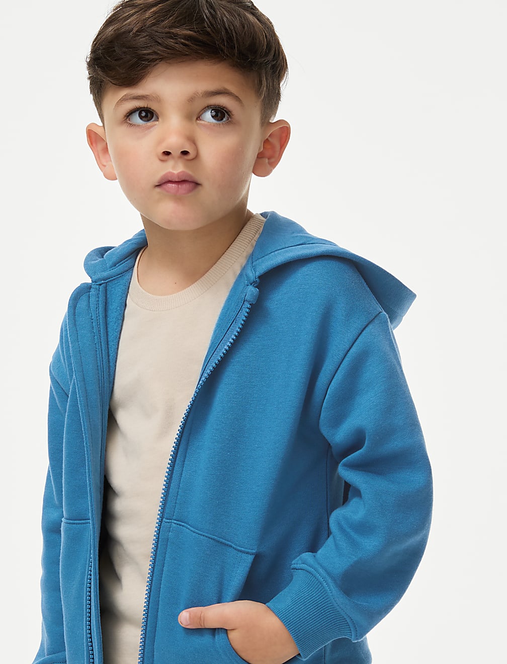 Cotton Rich Zip Hoodie (2-8 Yrs)