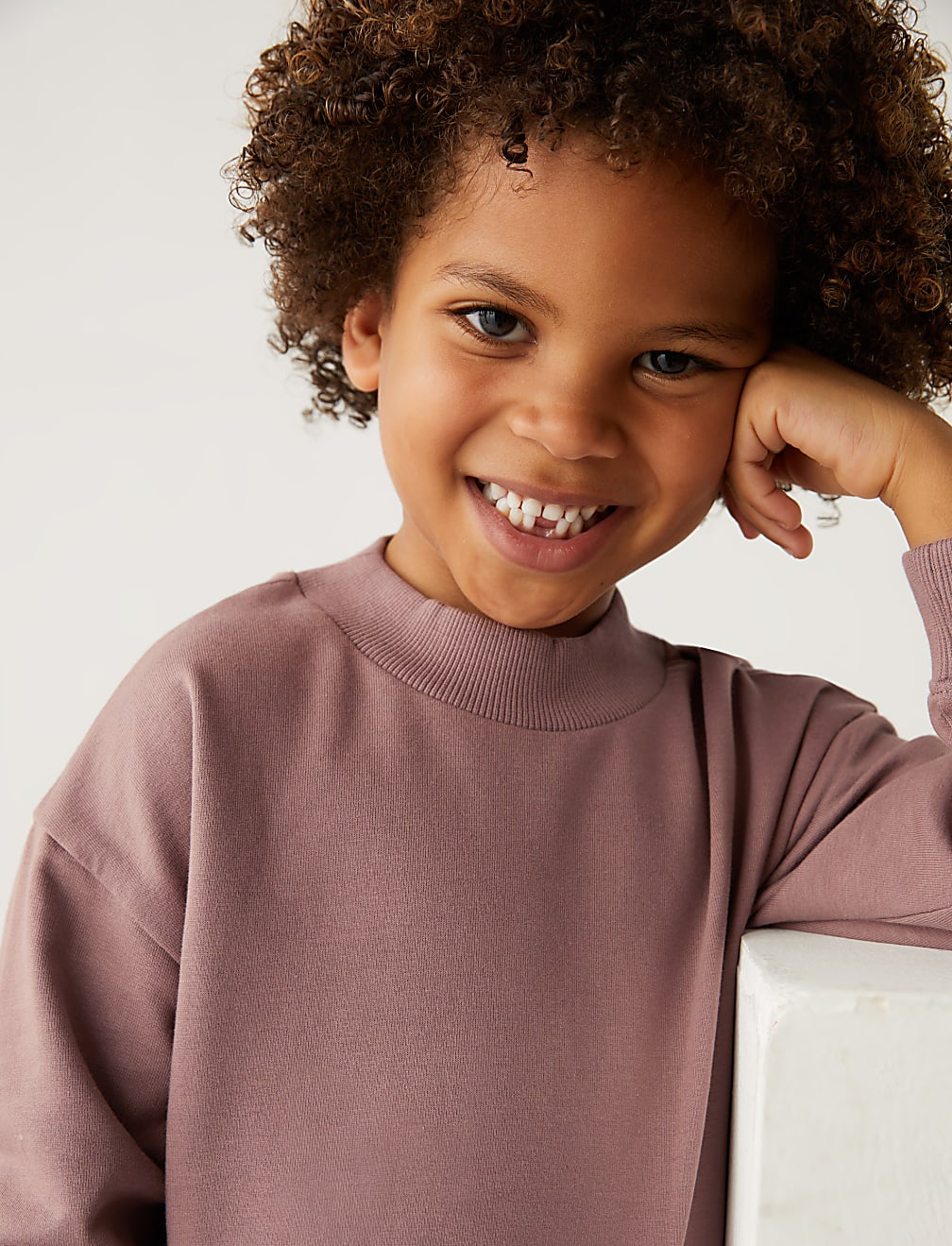 Cotton Rich Plain Sweatshirt