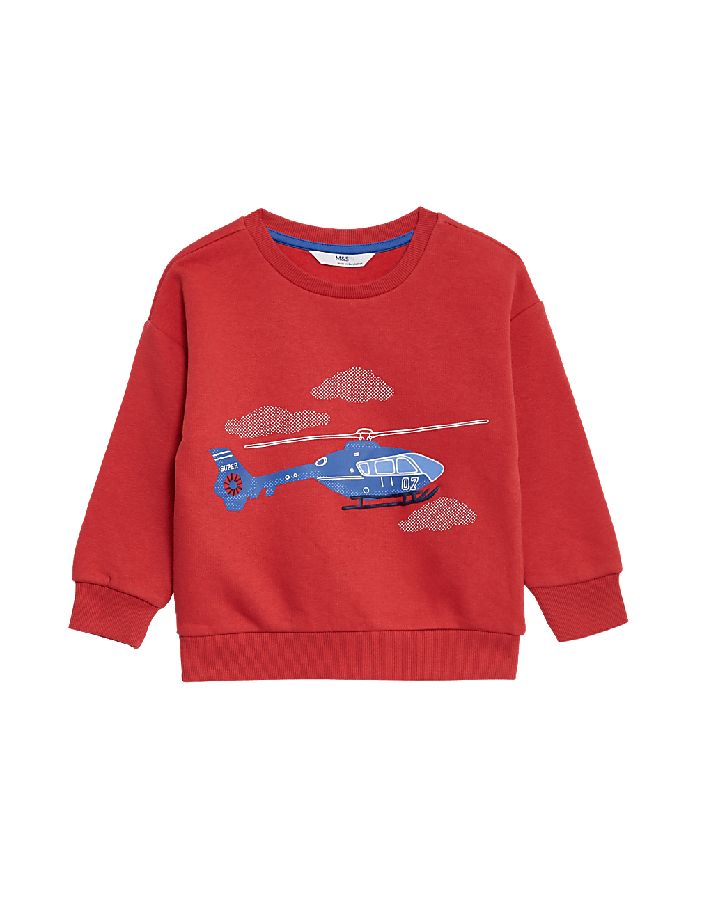 Cotton Rich Helicopter Sweatshirt (2-8 Yrs)