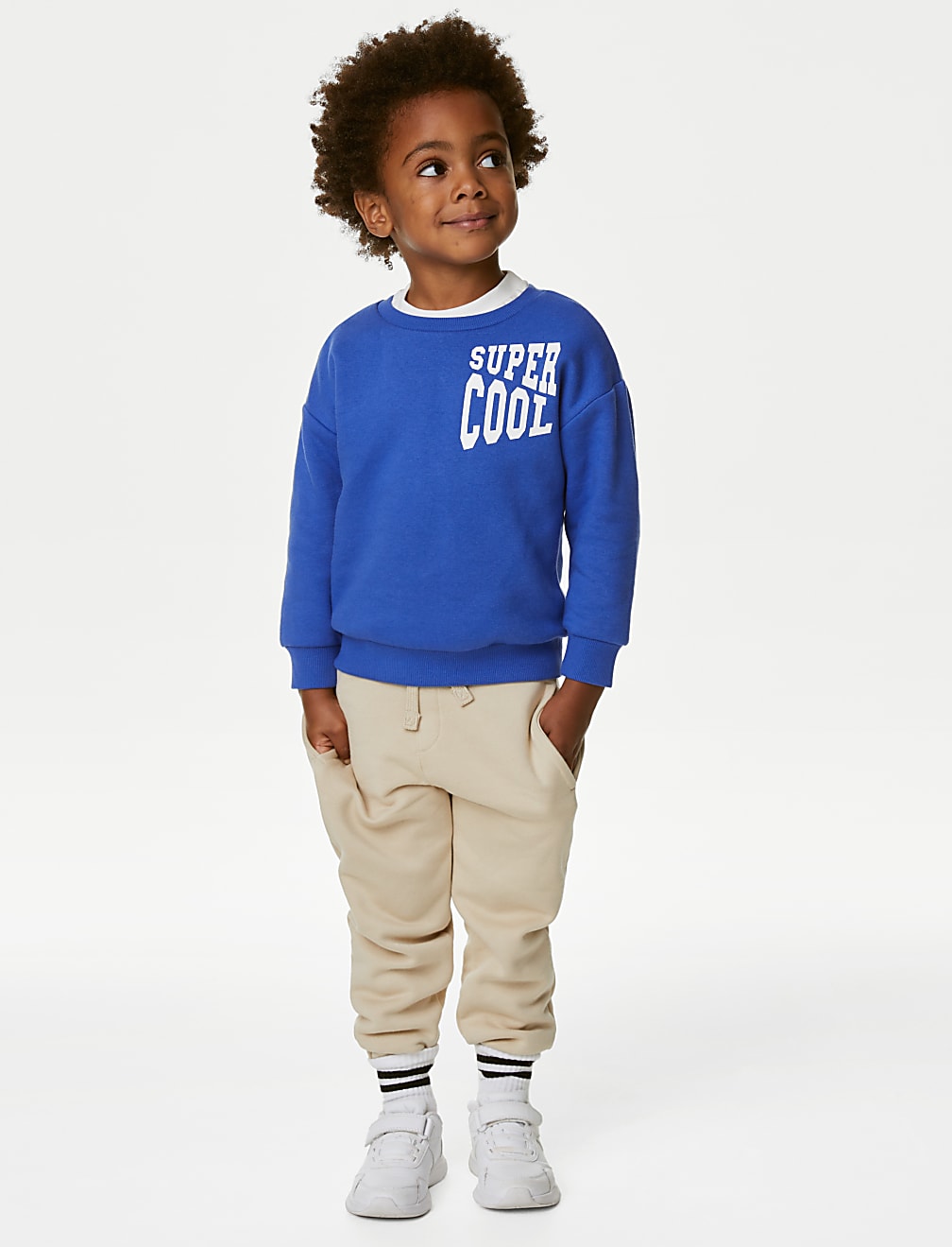 Buy Cotton Rich Super Cool Slogan Sweatshirt 2 8 Yrs at Marks Spencer