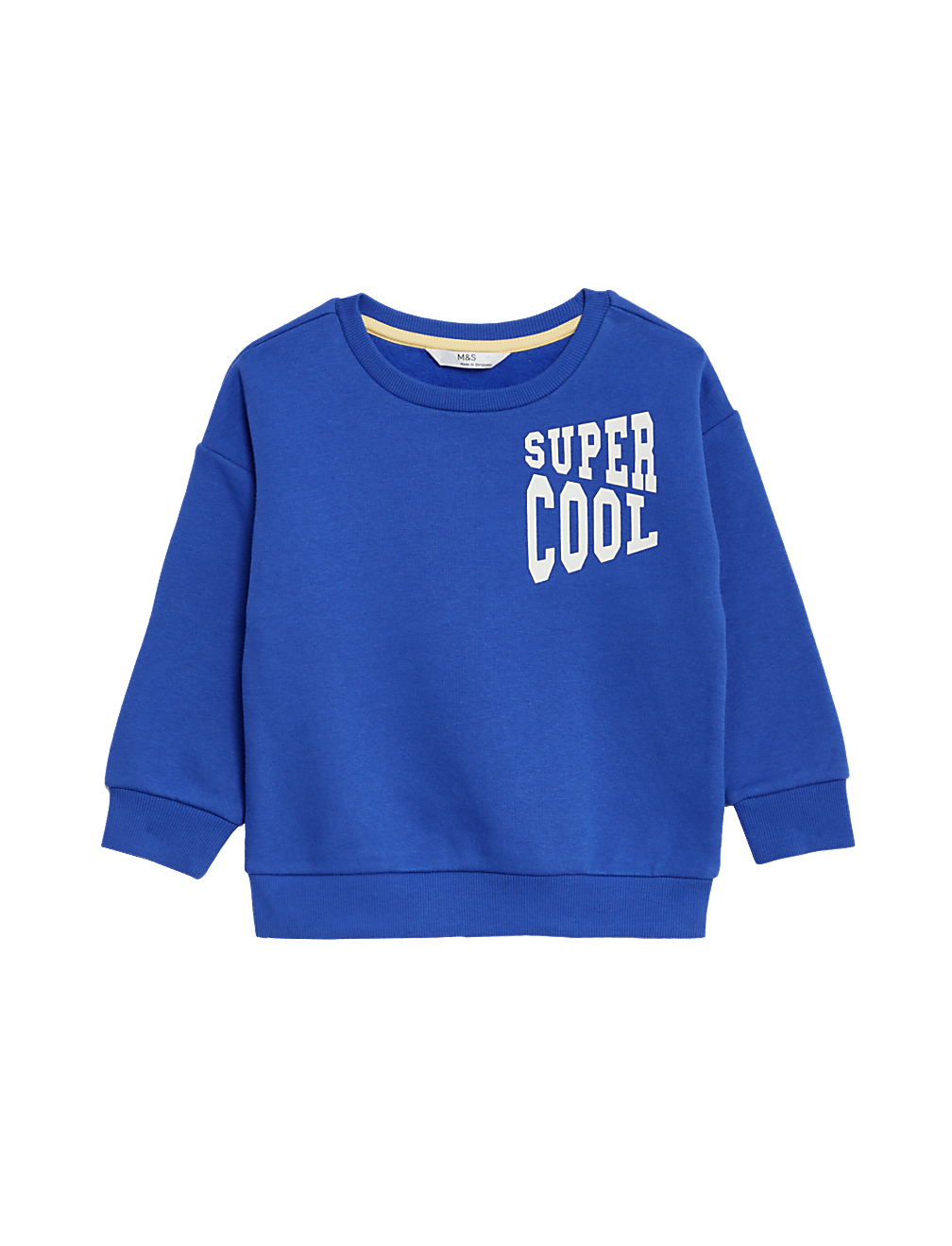 Cotton Rich Super Cool Slogan Sweatshirt (2-8 Yrs)