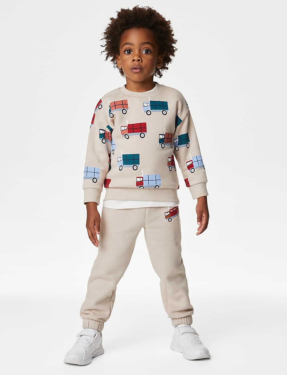 Cotton Rich Truck Sweatshirt (2-8 Yrs)