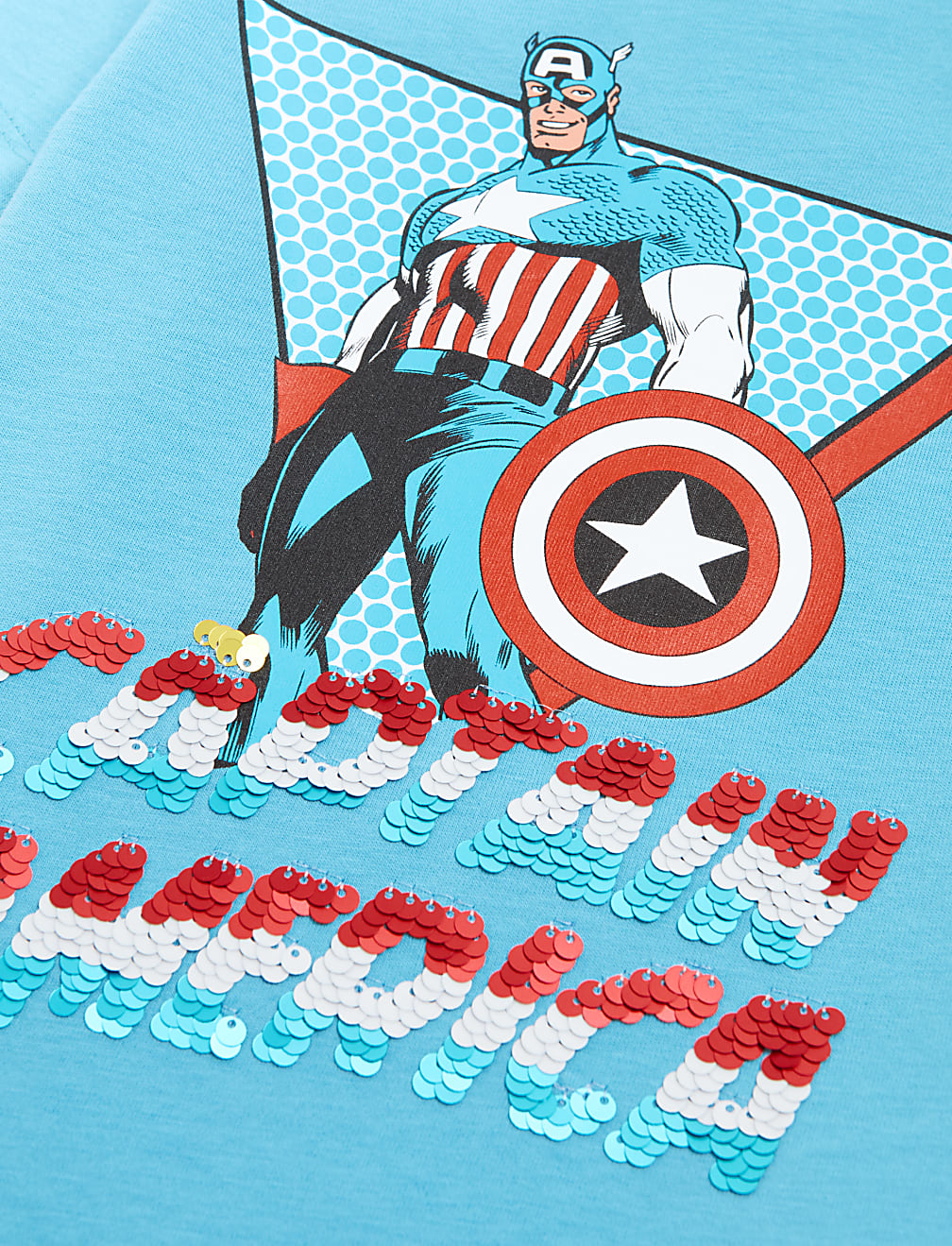Pure Cotton Captain America™ T-Shirt (2-7 Yrs)
