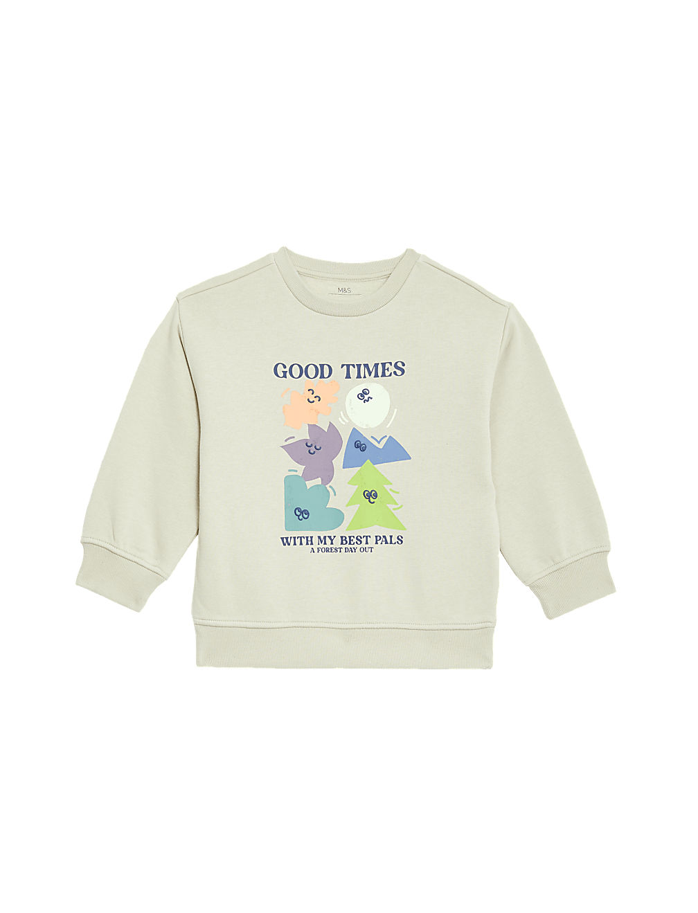 Cotton Rich Good Times Slogan Sweatshirt (2-8 Yrs)
