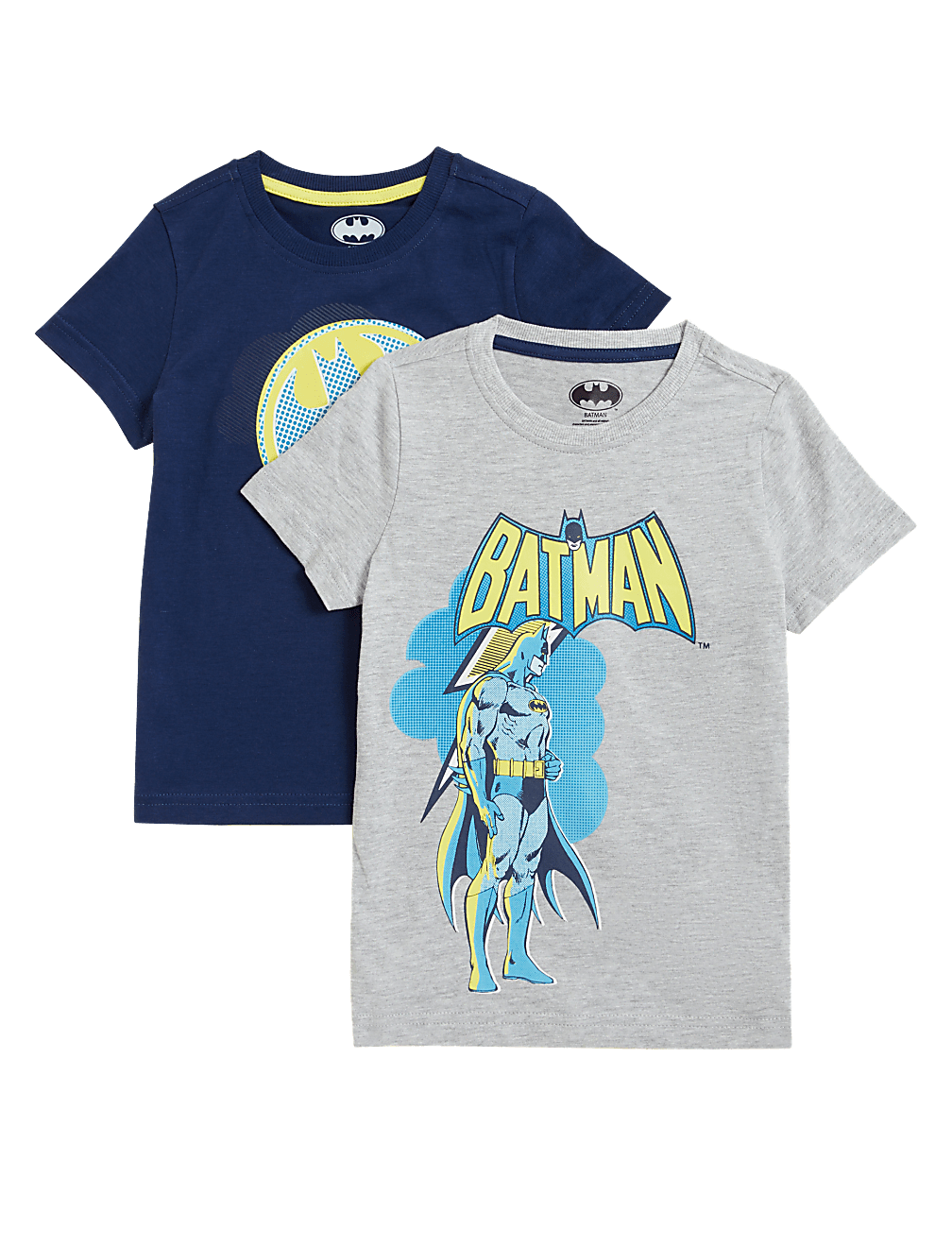 2pk Pure Cotton Batman&trade; T-Shirts (2-7 Yrs)