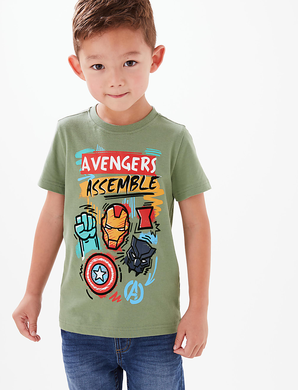 Pure Cotton Marvel™ T-Shirt (2-7 Yrs)