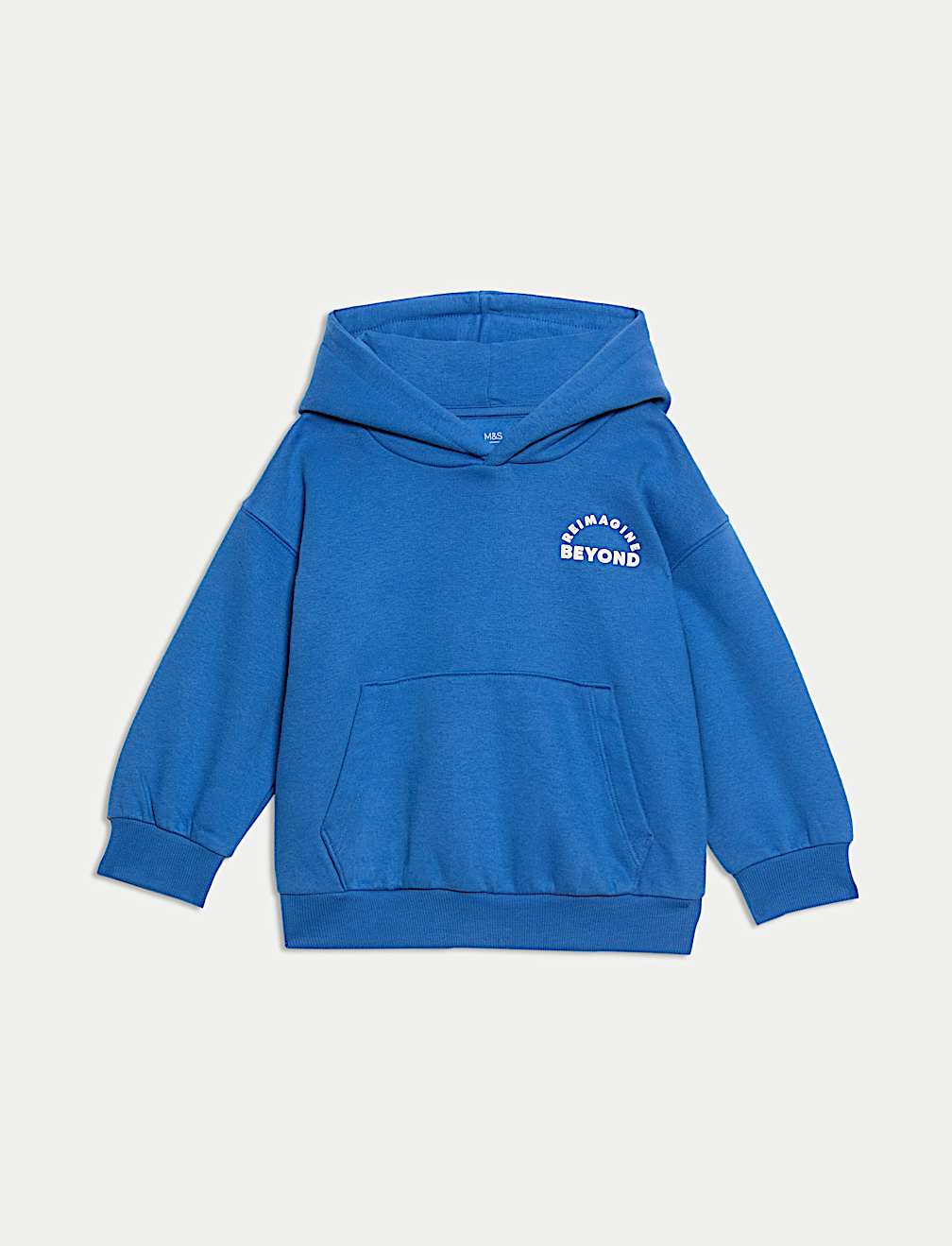 Cotton Rich Slogan Hoodie (2-8 Yrs)