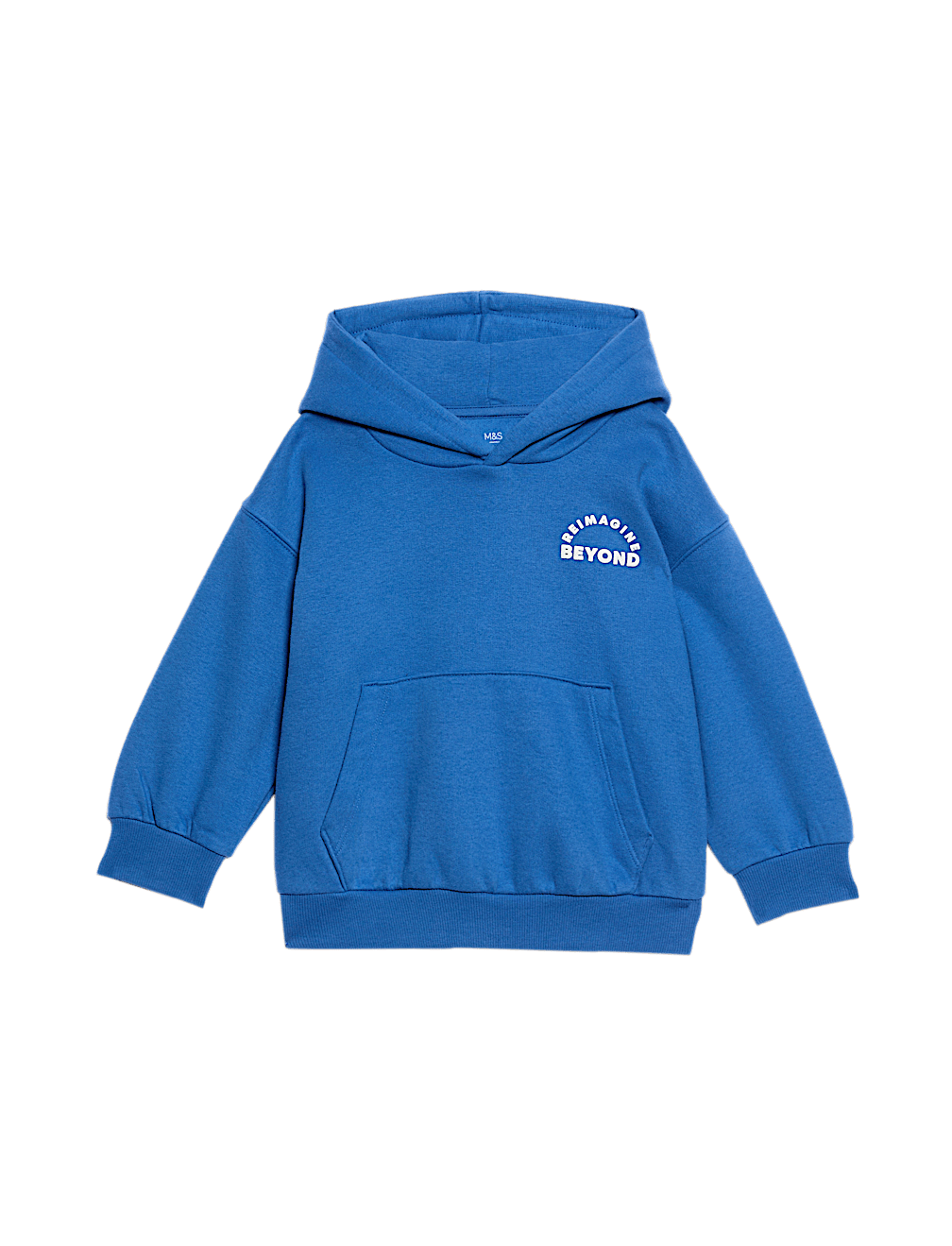 Cotton Rich Slogan Hoodie (2-8 Yrs)