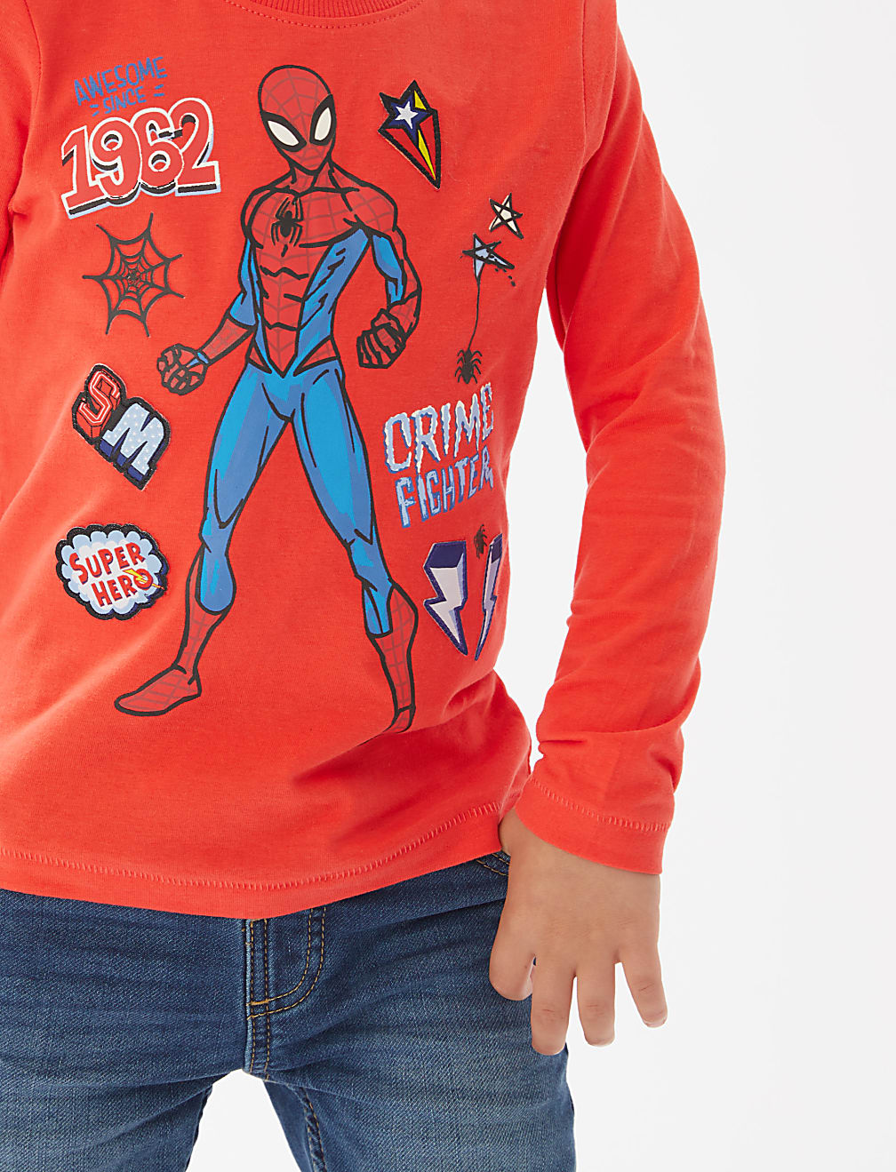 Pure Cotton Spider-Man™ Top (2-7 Yrs)