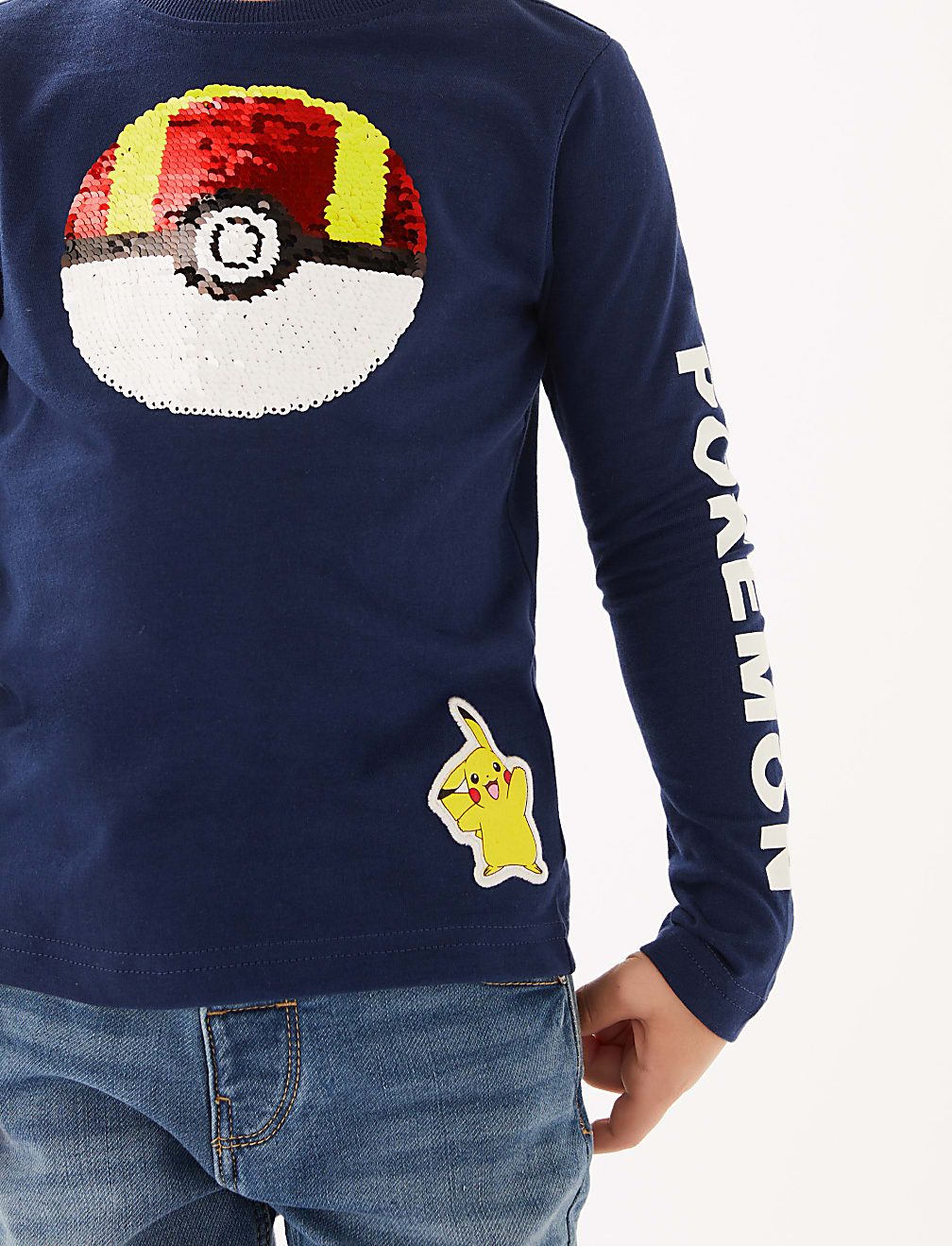 Pure Cotton Pok&eacute;mon&trade; Sequin Top (2-7 Yrs)
