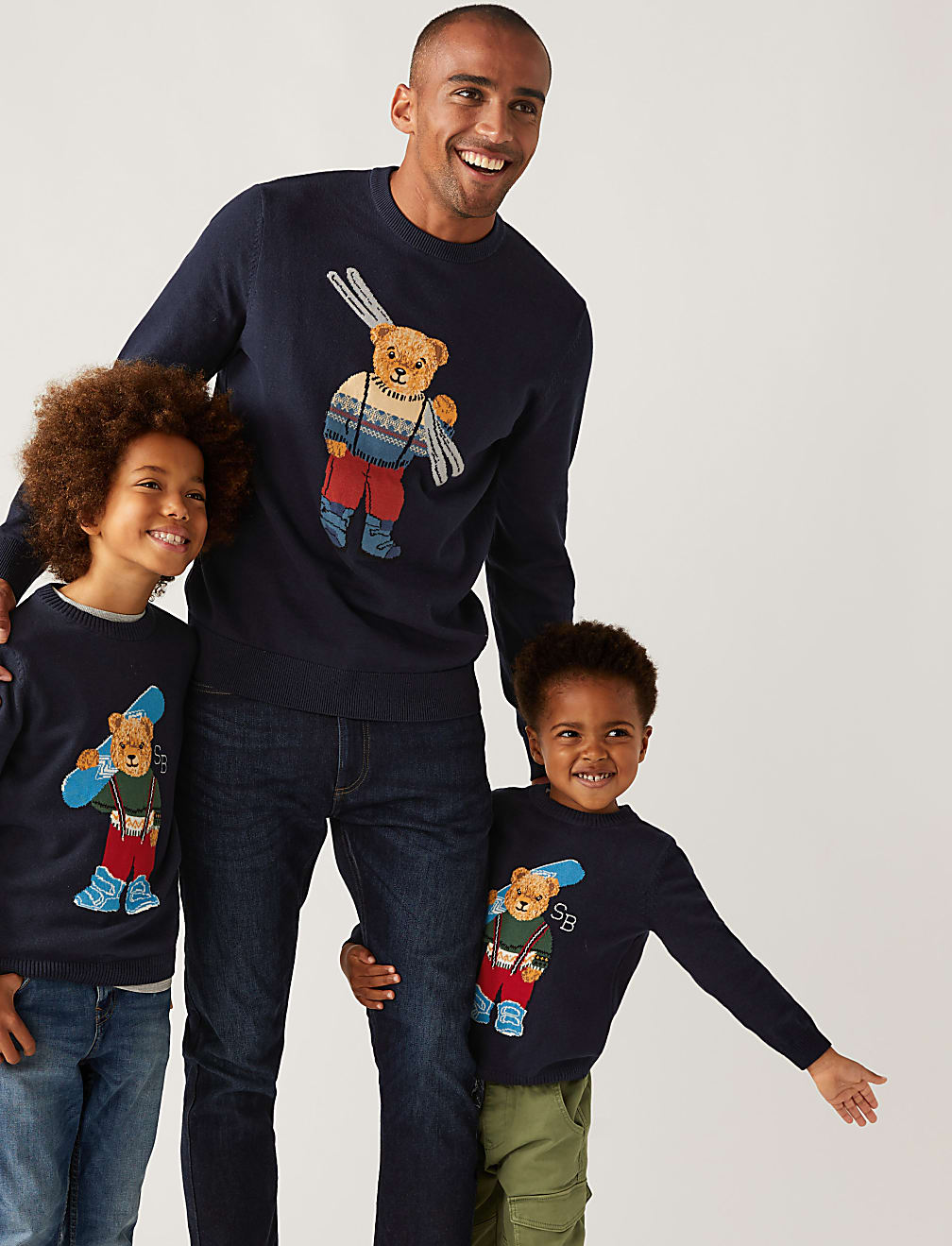 Pure Cotton Spencer Bear Jumper