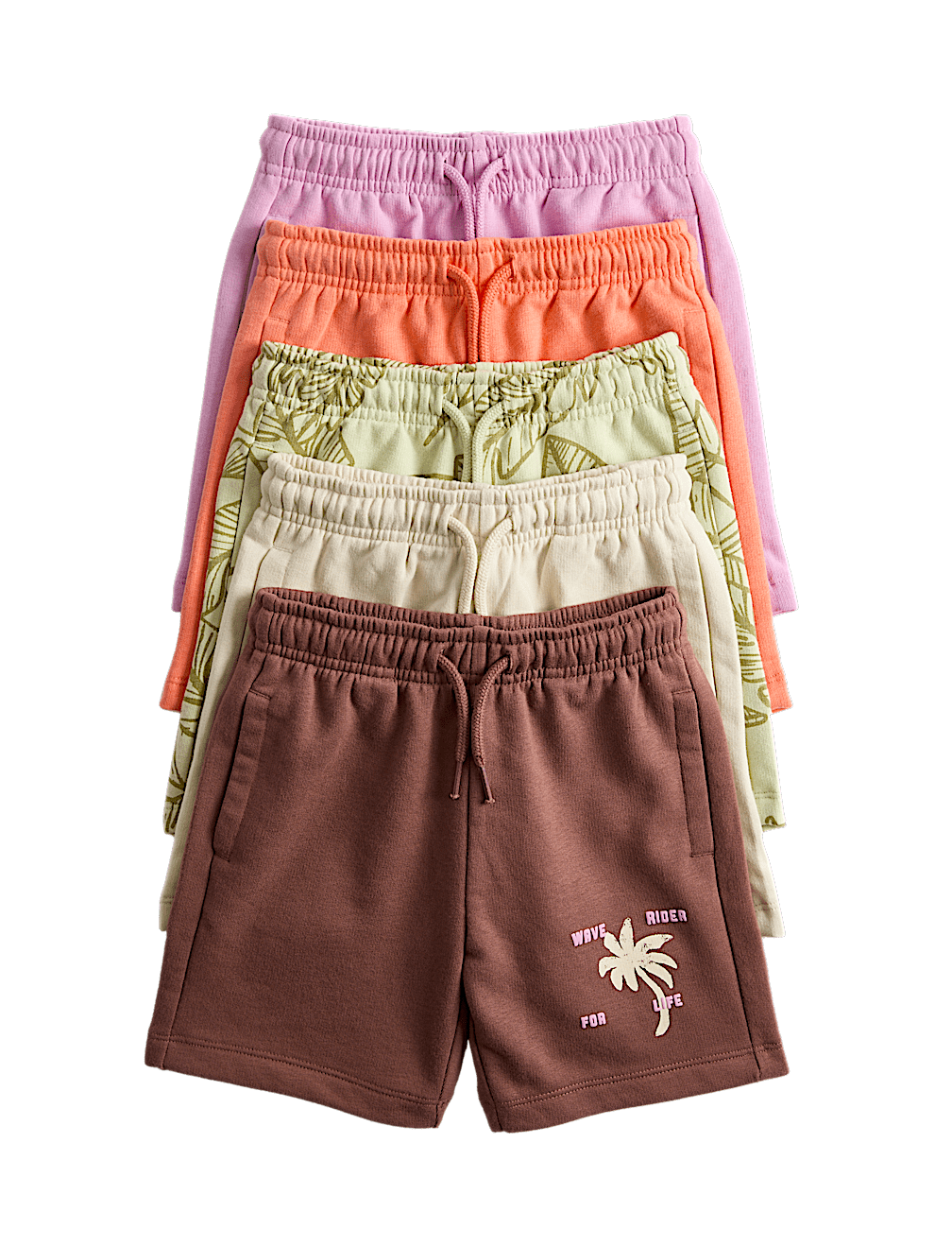 5pk Cotton Rich Shorts (2-8 Yrs)