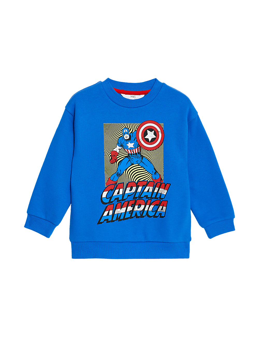 Cotton Rich Captain America™ Sweatshirt (2-8 Yrs)