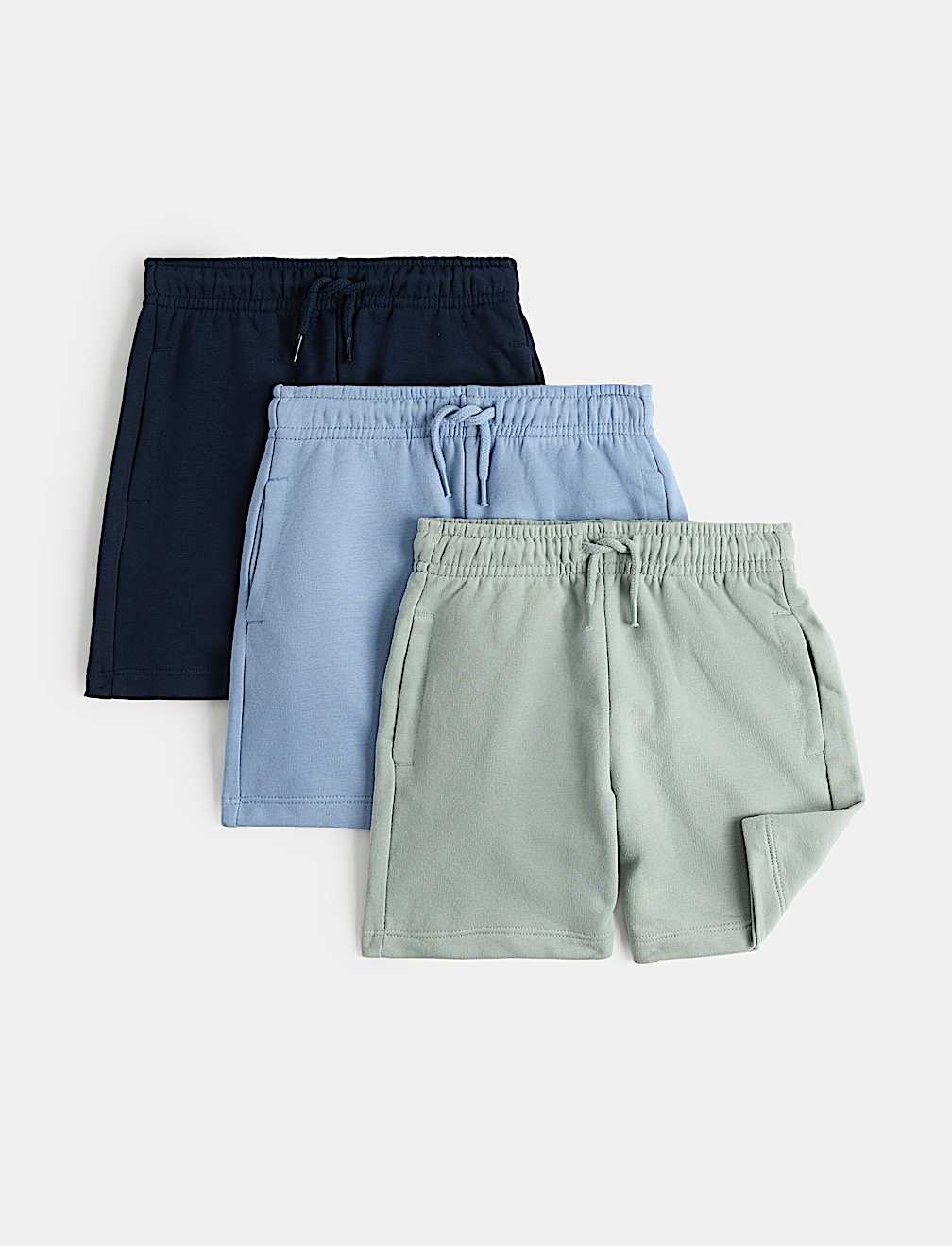 3 Pack Cotton Rich Shorts (2-8 Yrs)