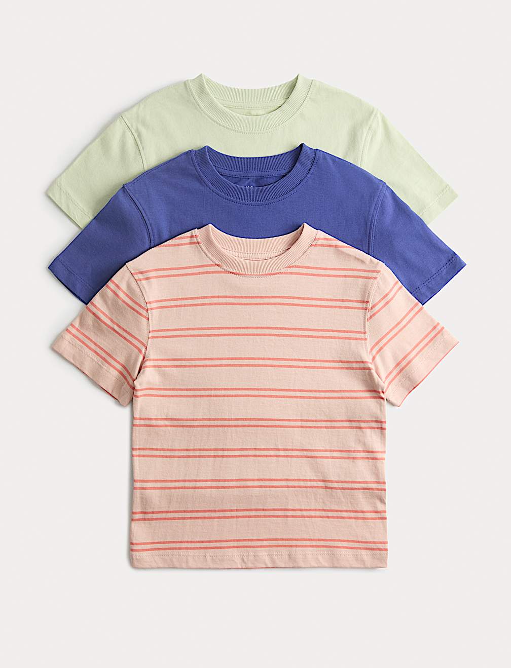 3 Pack Pure Cotton T-Shirts (2-8 Yrs)