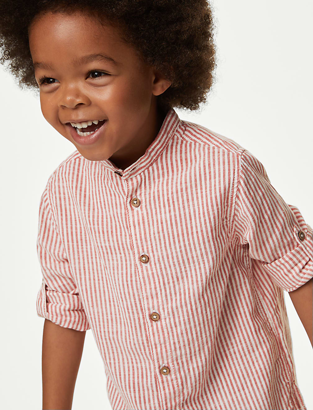 Pure Cotton Striped Shirt (2-8 Yrs)