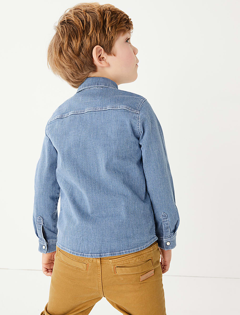 Denim Pinstriped Shirt (2-7 Years)
