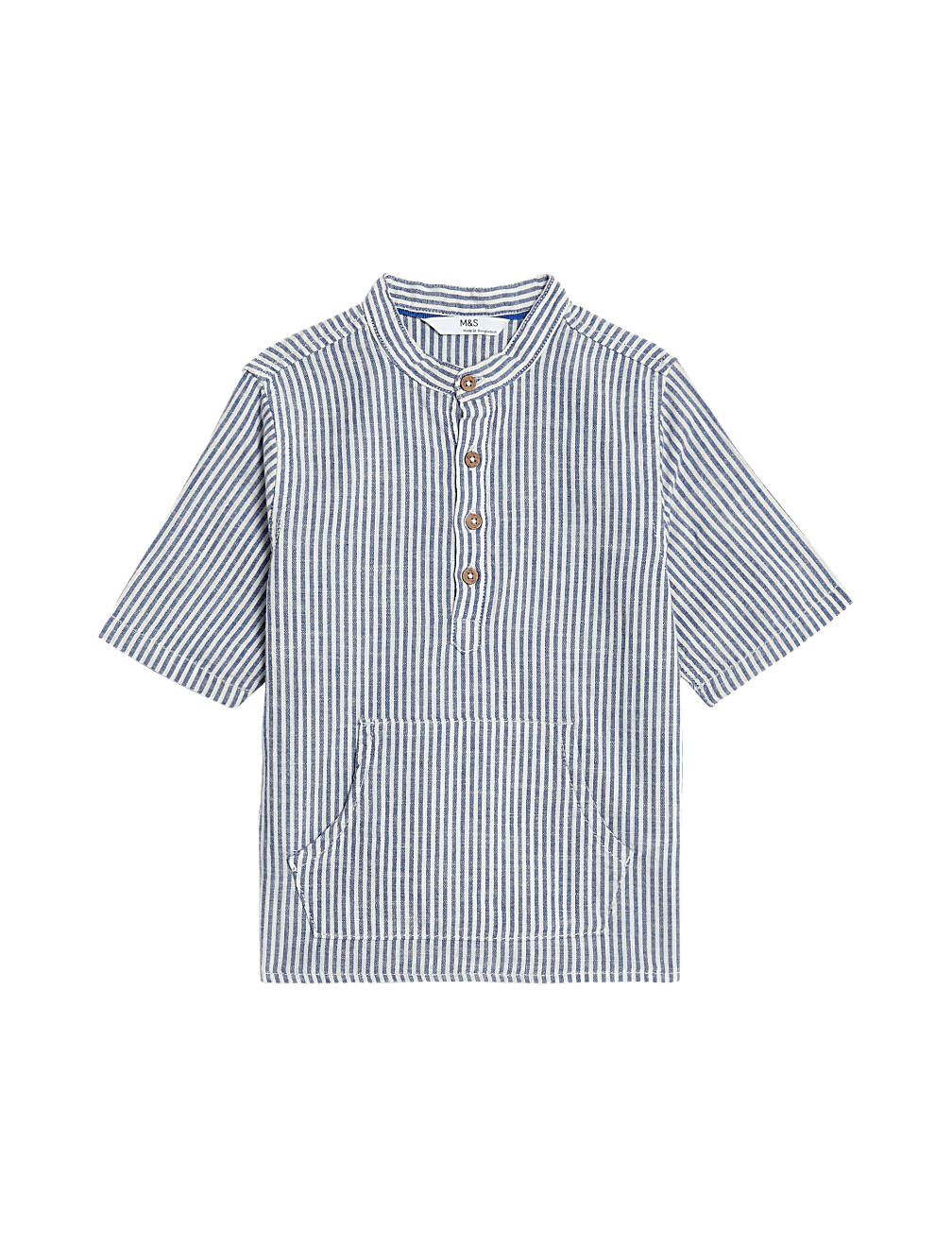 Pure Cotton Striped Shirt (2-8 Yrs)