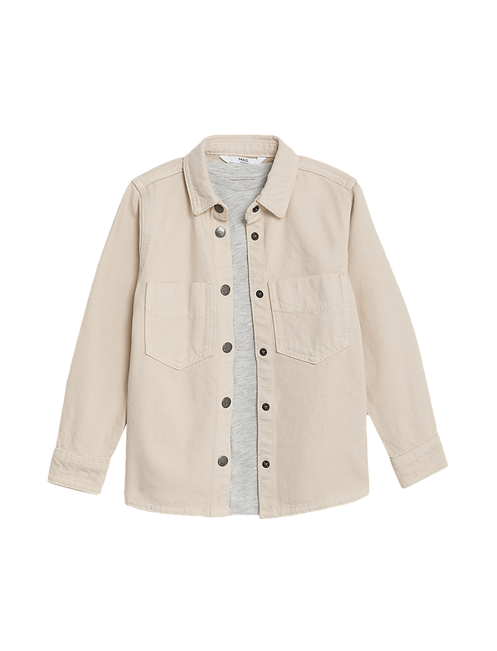 Cotton Rich Shirt & T-Shirt Set (2-8 Yrs)