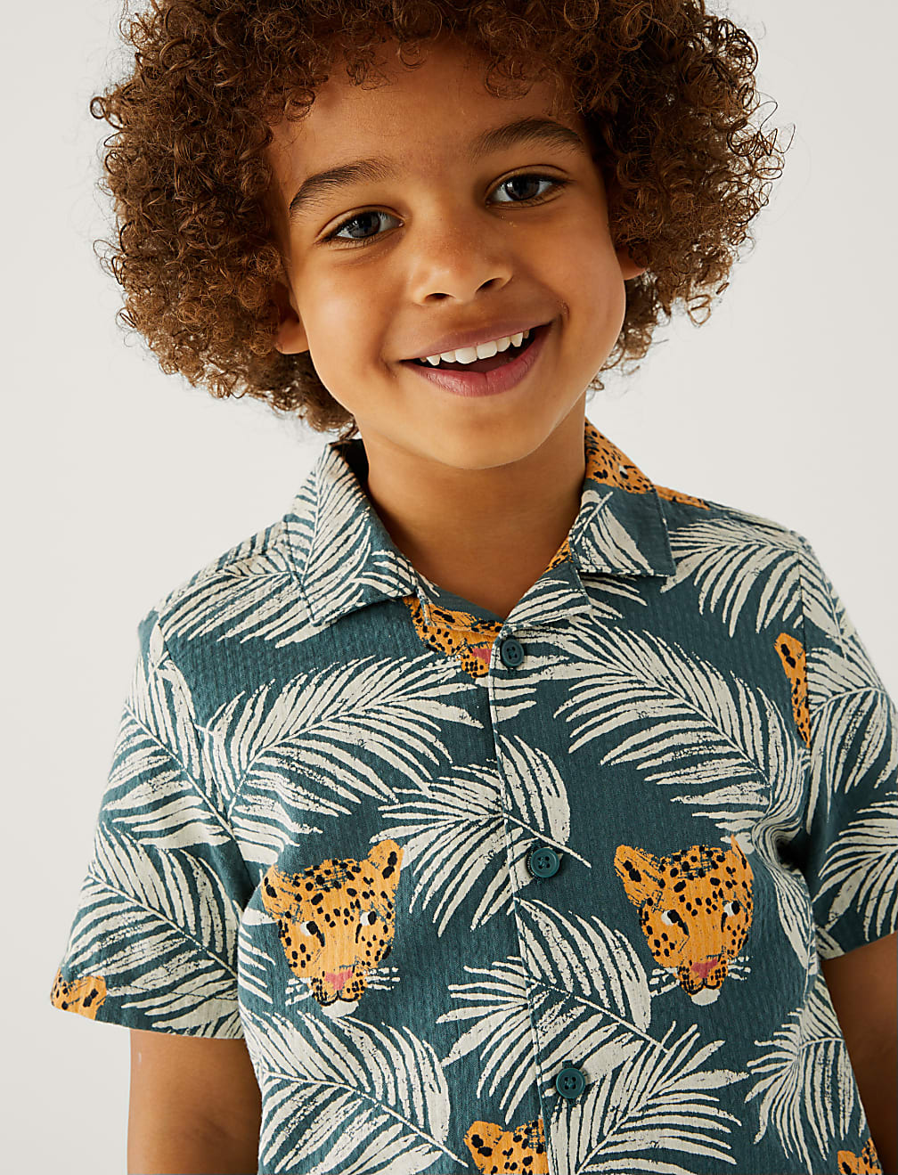 Pure Cotton Safari Print Shirt