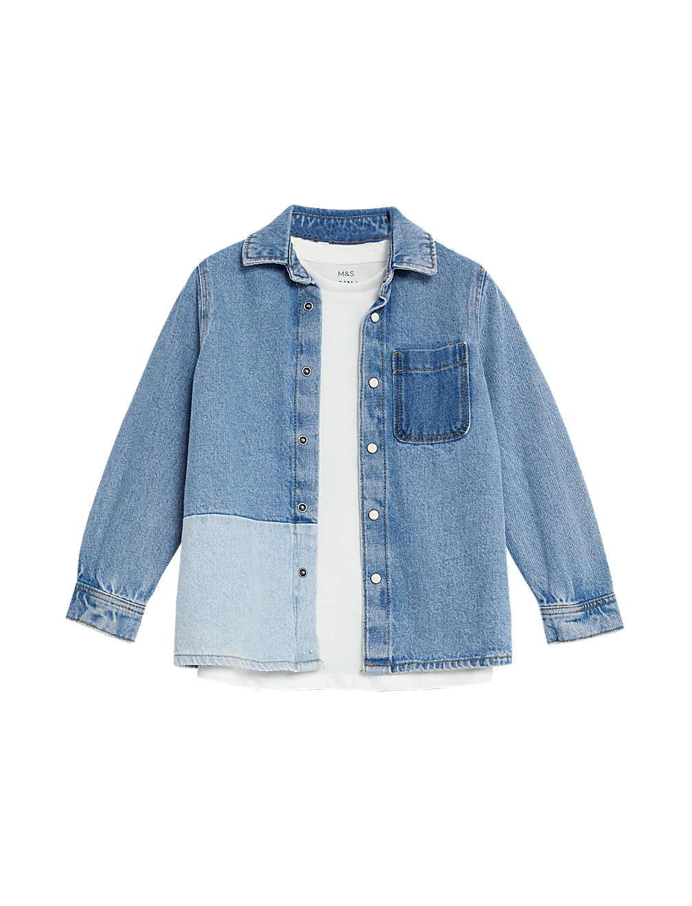 2pc Denim Shirt & T-Shirt Set (2-8 Yrs')