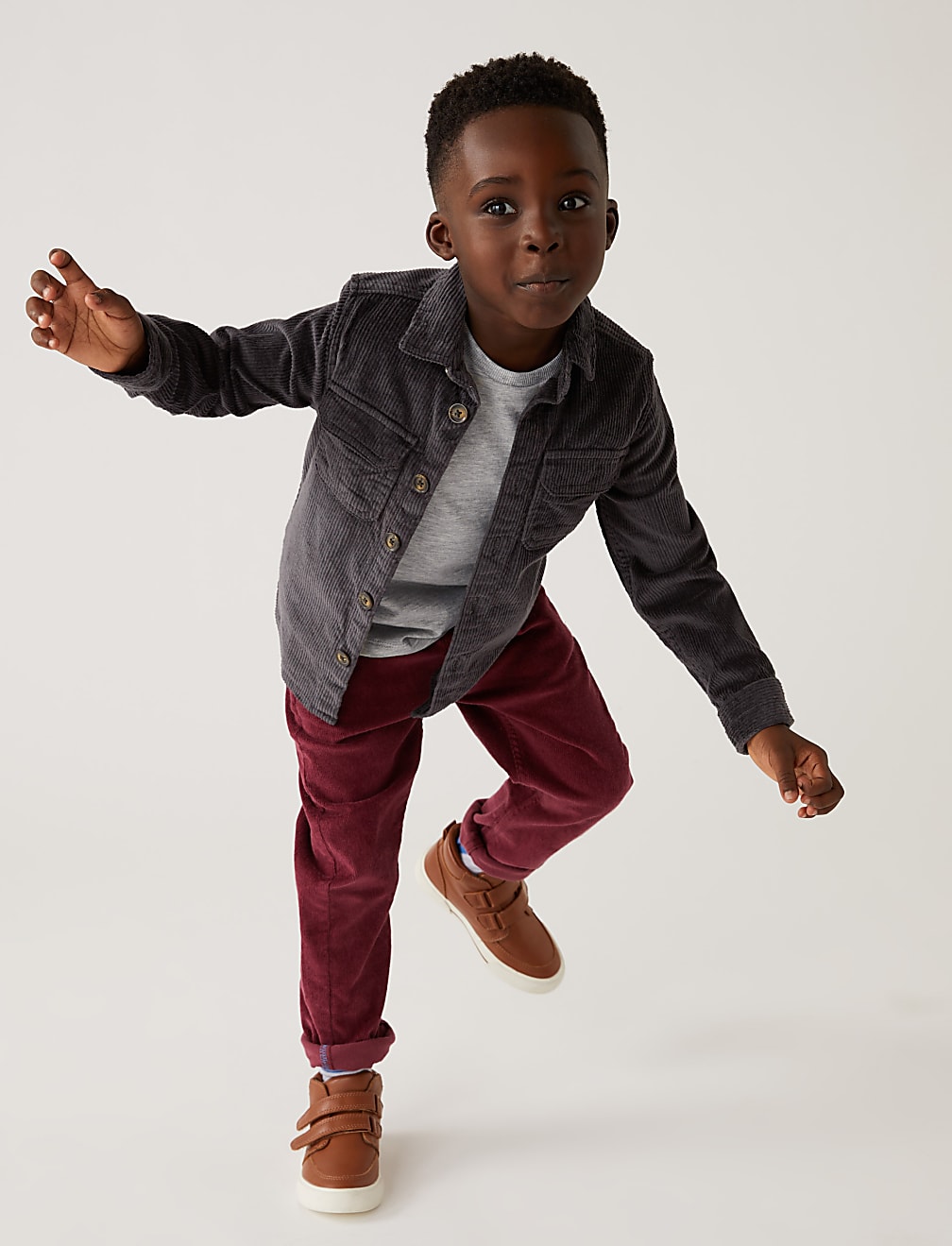 2pc Cotton Rich Shirt and T-Shirt