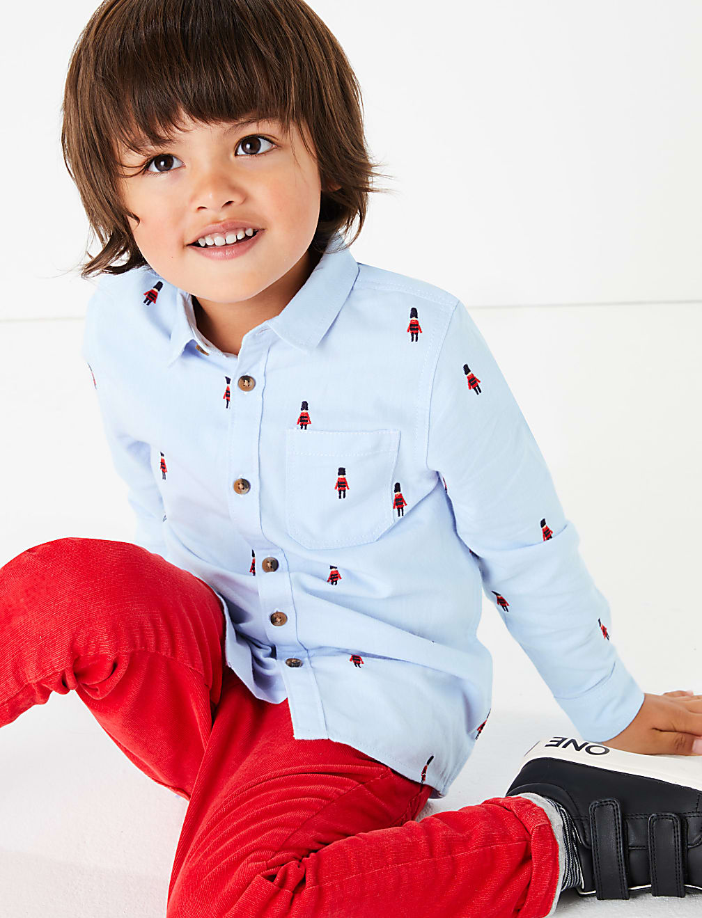 Cotton Soldier Print Shirt (3 Months - 7 Years)