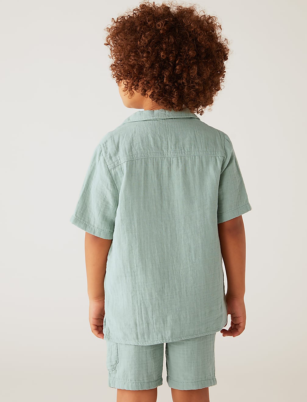 2pc Pure Cotton Shirt & T-Shirt Set