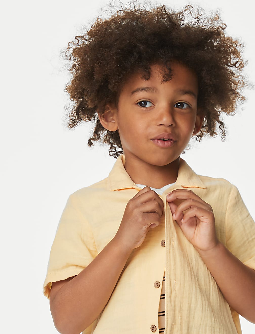 2pc Pure Cotton Shirt & T-Shirt Set