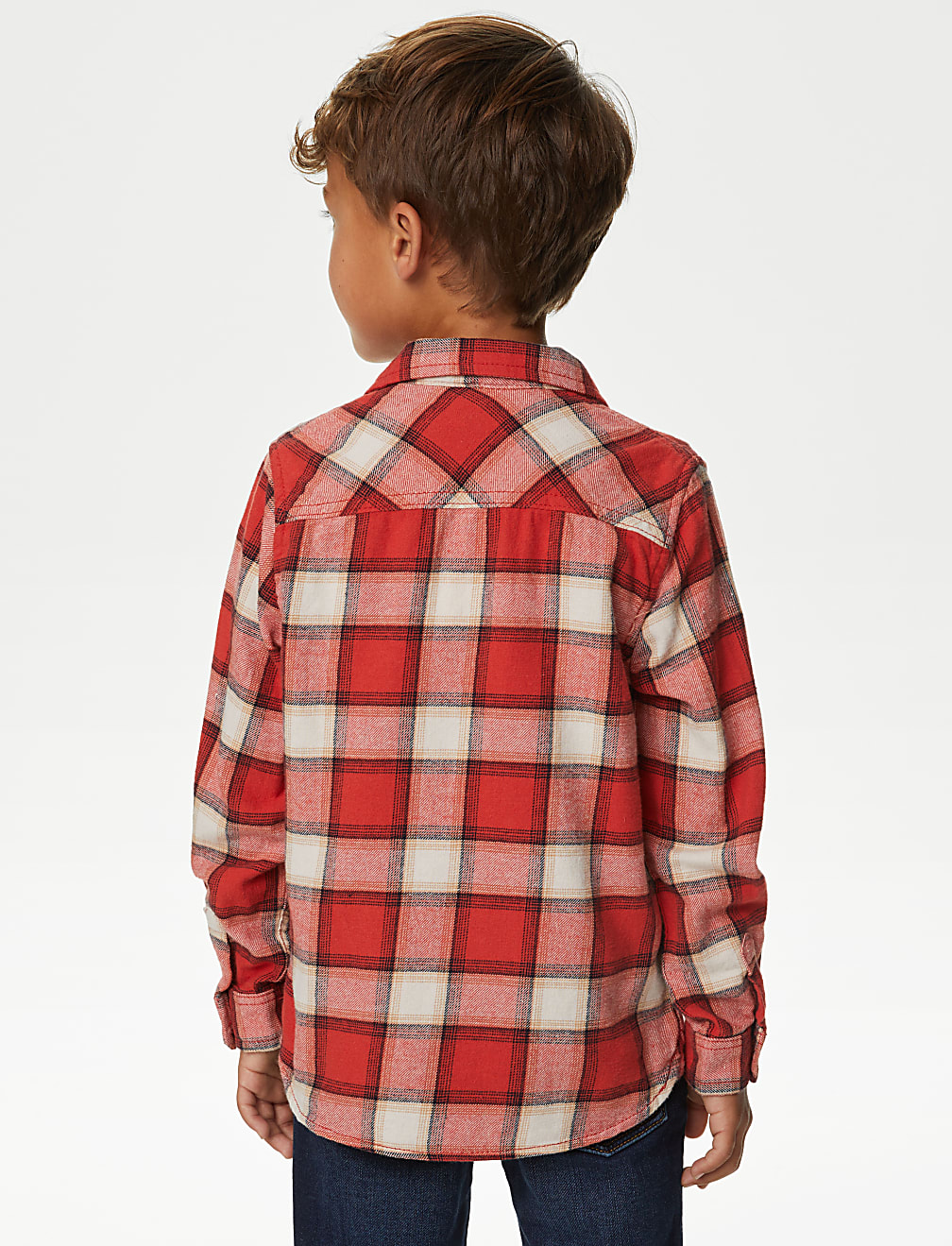 Pure Cotton Checked Shirt and T-Shirt (2-8 Yrs)