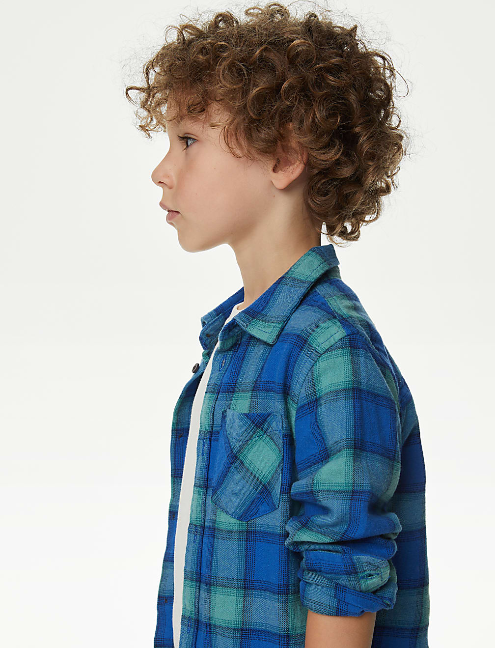 Pure Cotton Checked Shirt and T-Shirt (2-8 Yrs)