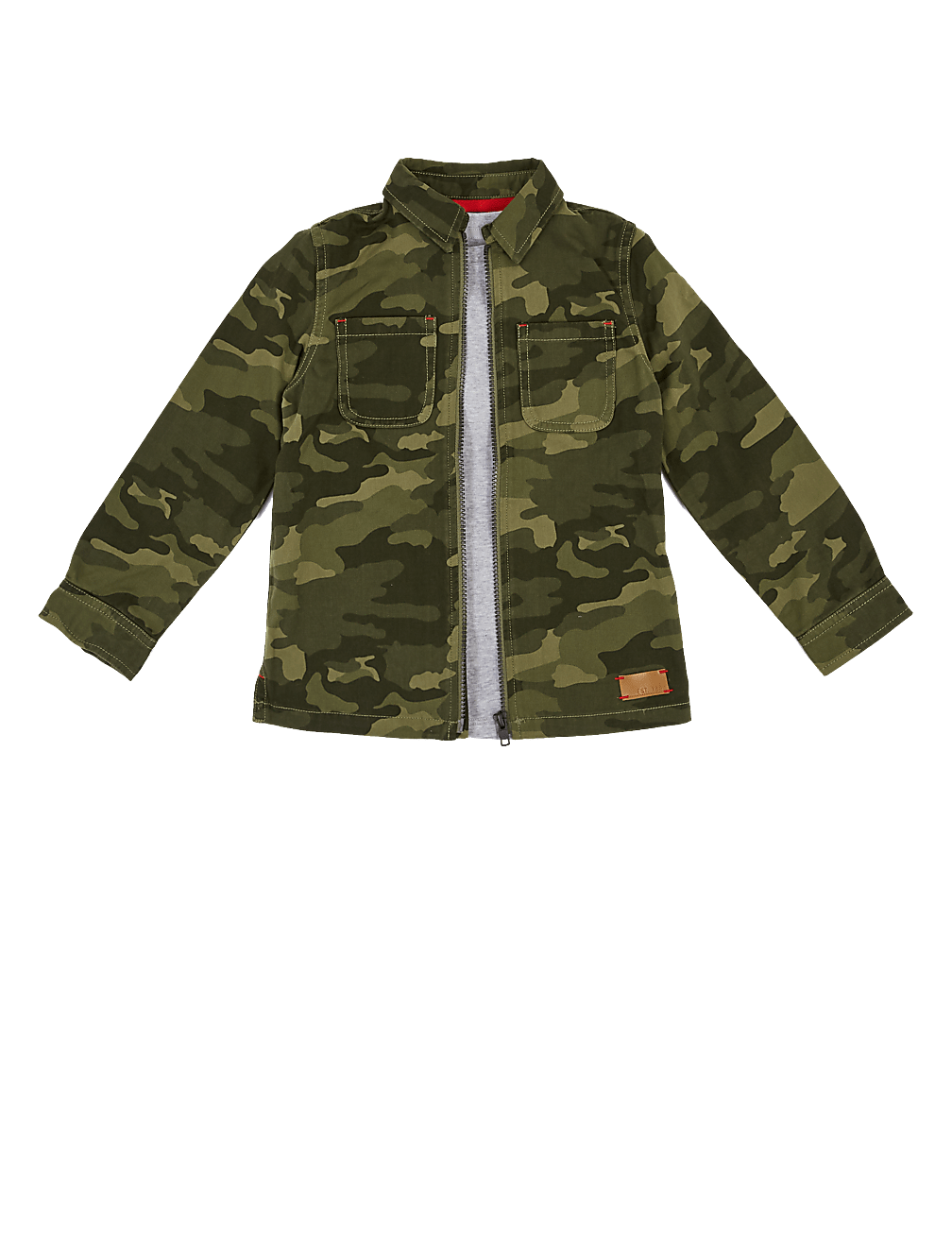 2 Piece Cotton Camo Shirt with T-Shirt (2-7 Yrs)