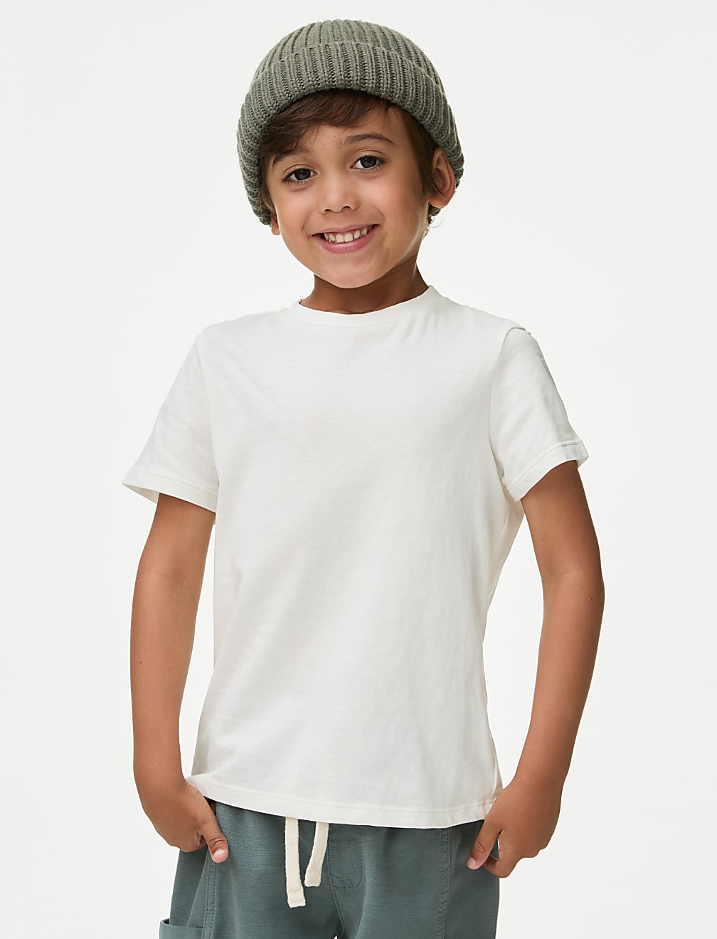 2pc Pure Cotton Checked Shirt & T-Shirt Set (2-8 Yrs)
