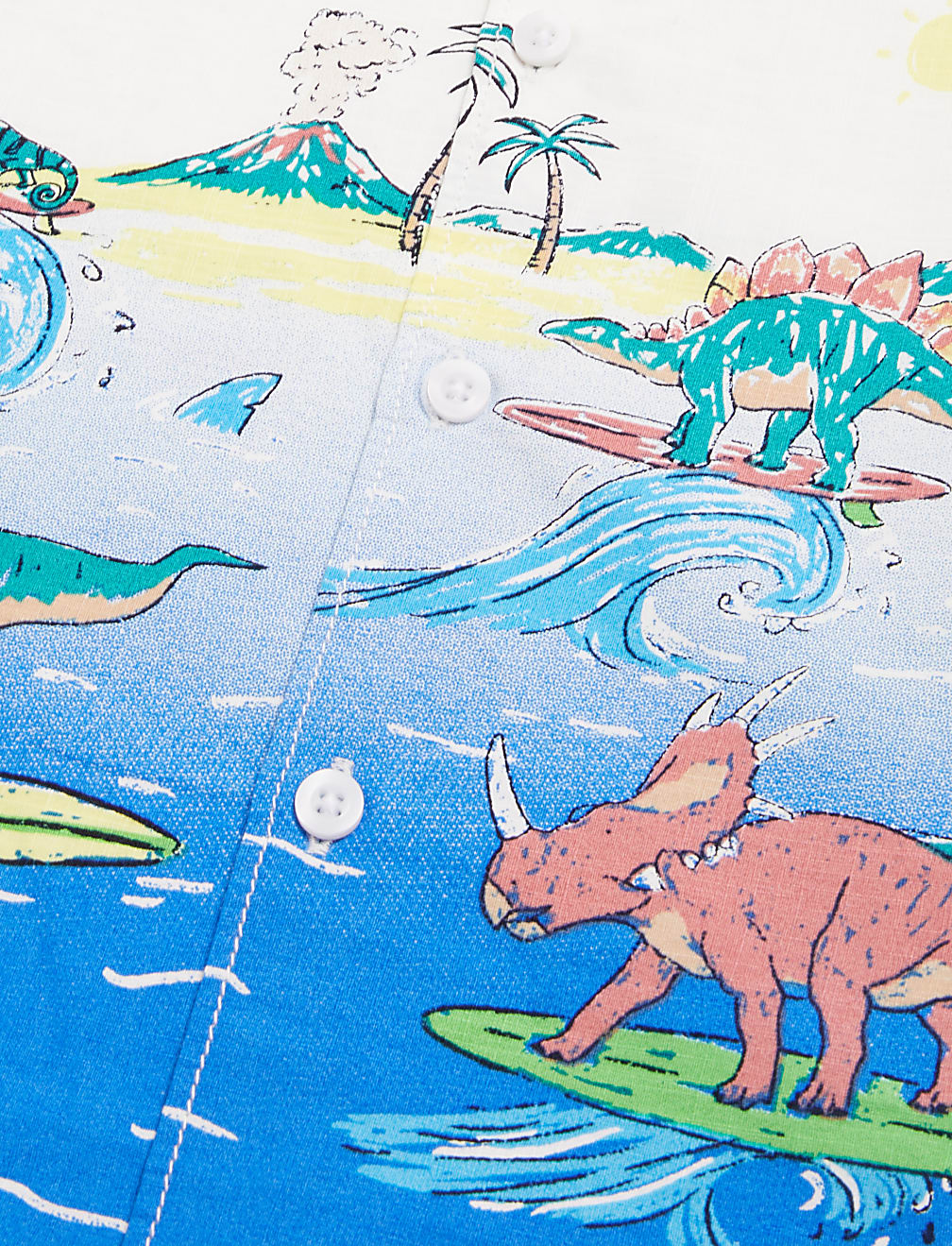 Pure Cotton Dinosaur Print Shirt