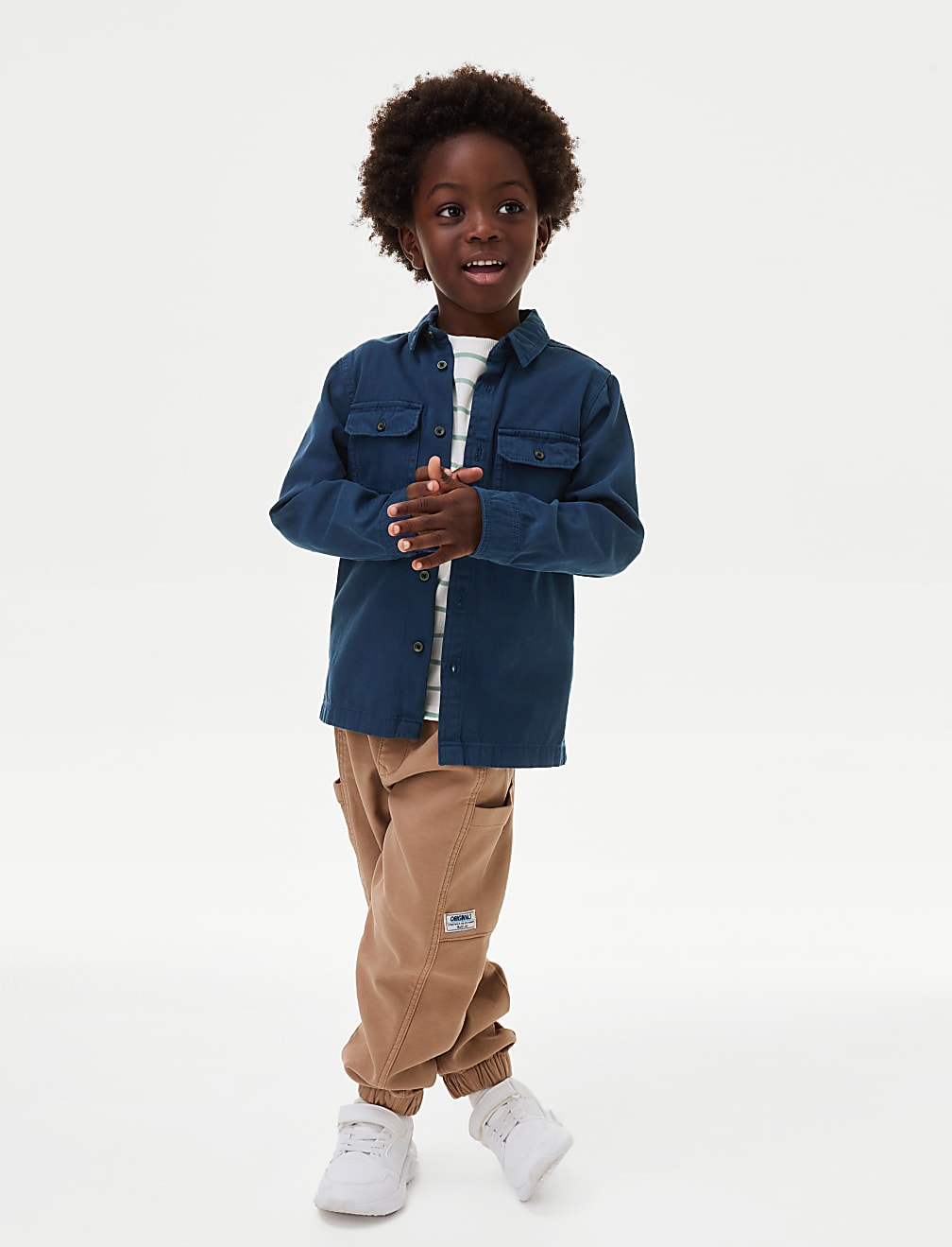 2pc Pure Cotton Shirt & T-Shirt Set (2-16 Yrs)