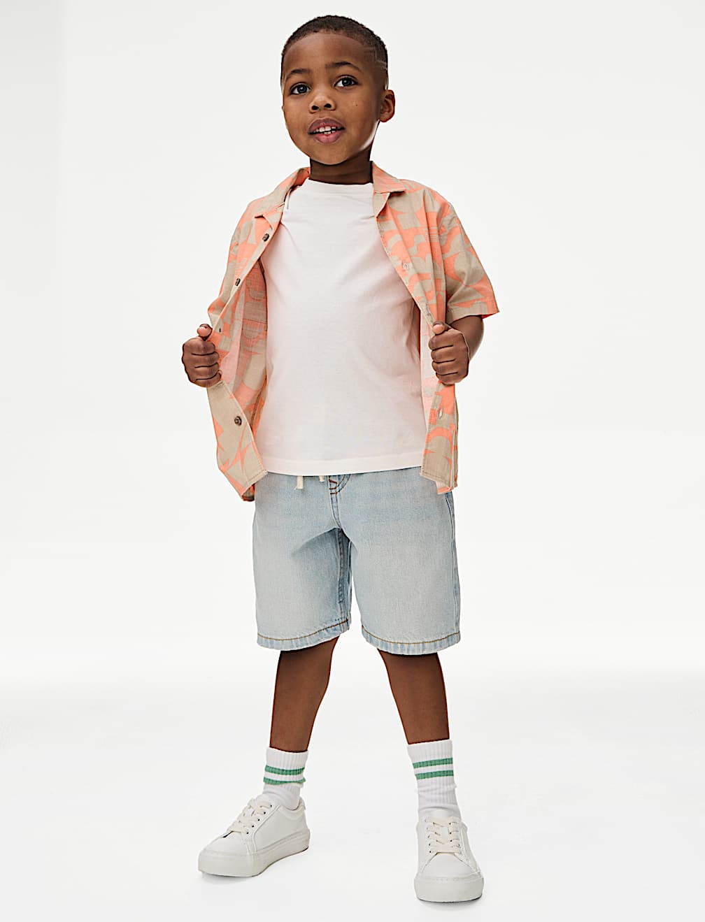 Pure Cotton Printed Shirt & T-Shirt Set (2-16 Yrs)
