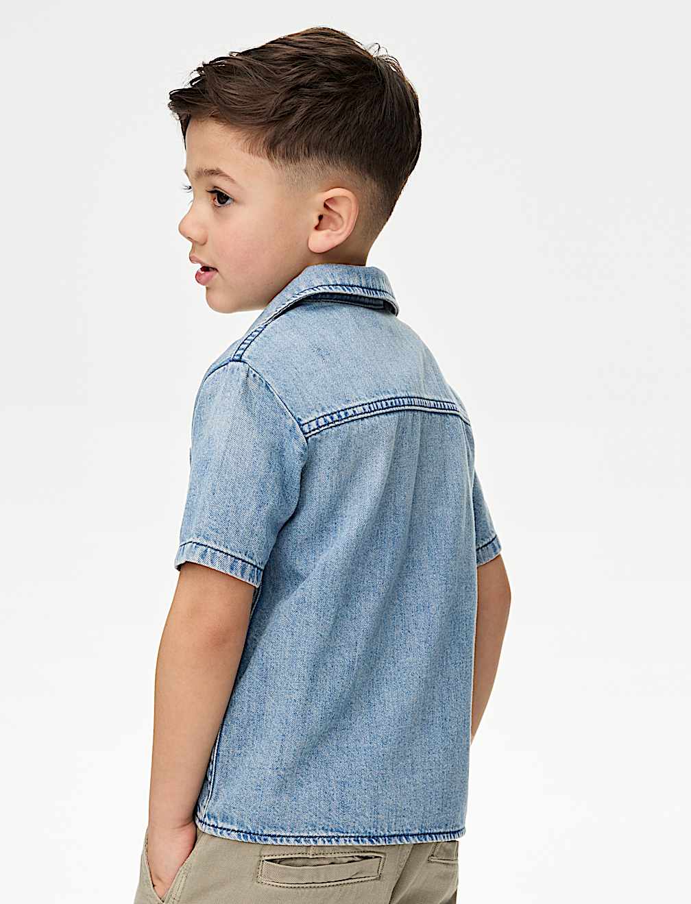 2pc Pure Cotton Shirt & T-Shirt Set (2-16 Yrs)