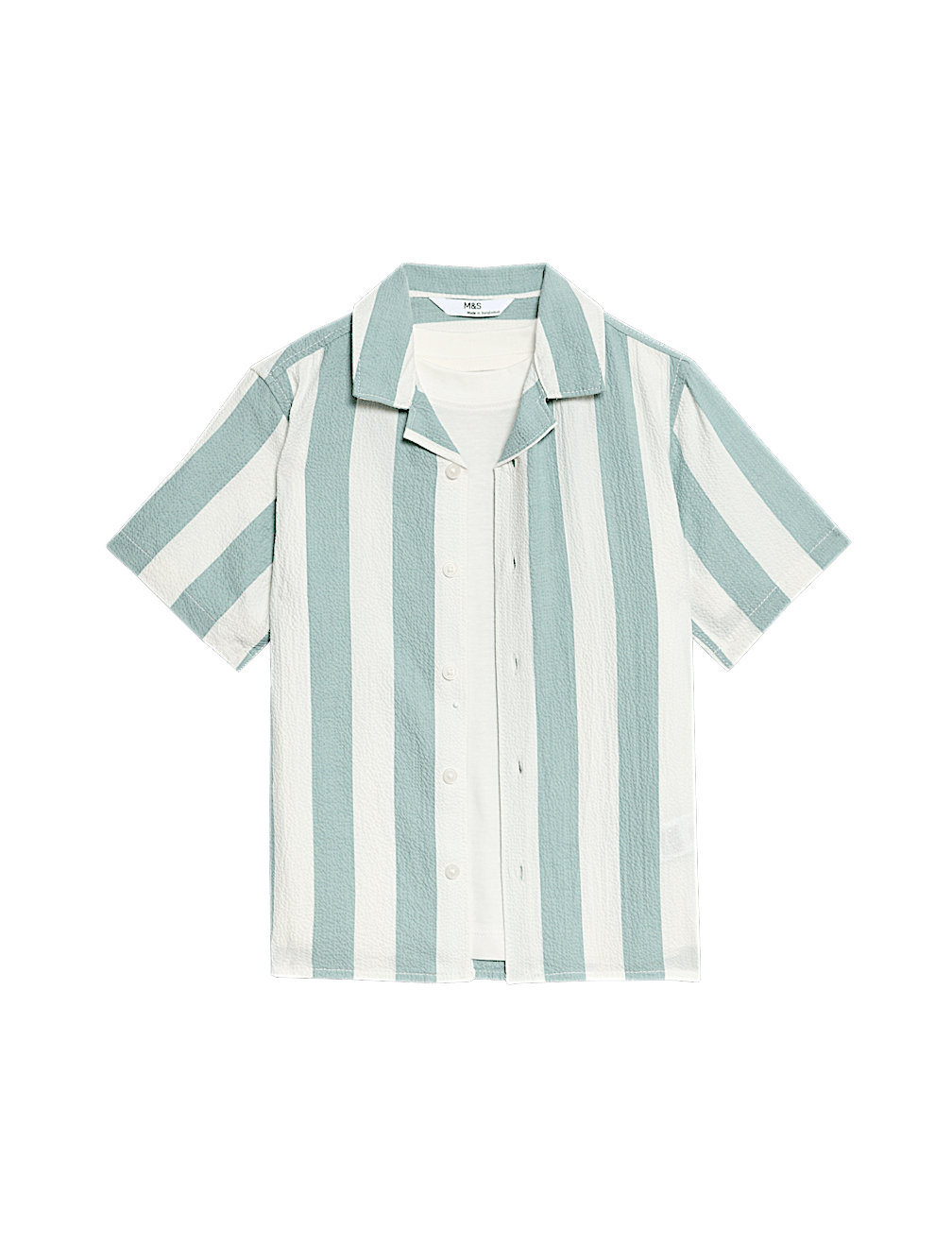 2pc Cotton Rich Shirt & T-Shirt Set (2-16 Yrs)