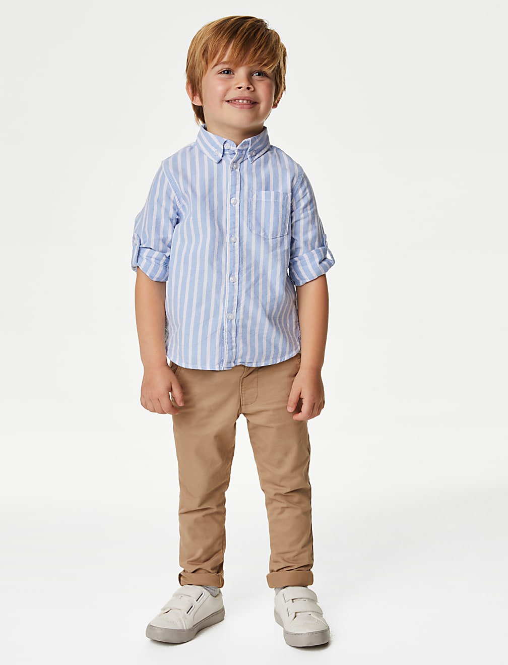 Pure Cotton Striped Oxford Shirt