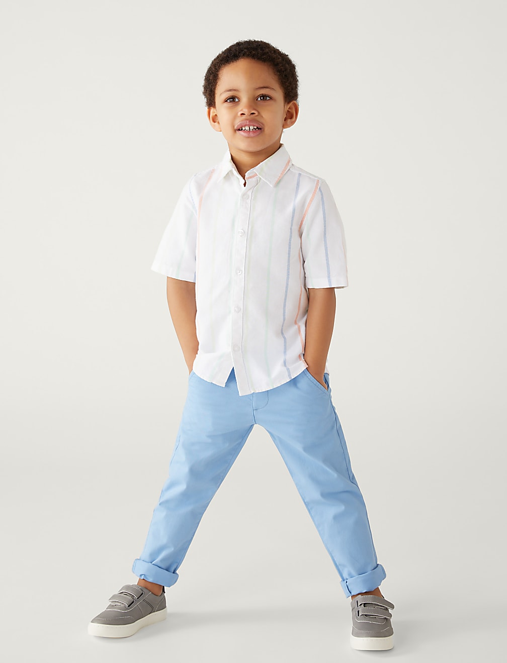 Pure Cotton Striped Oxford Shirt
