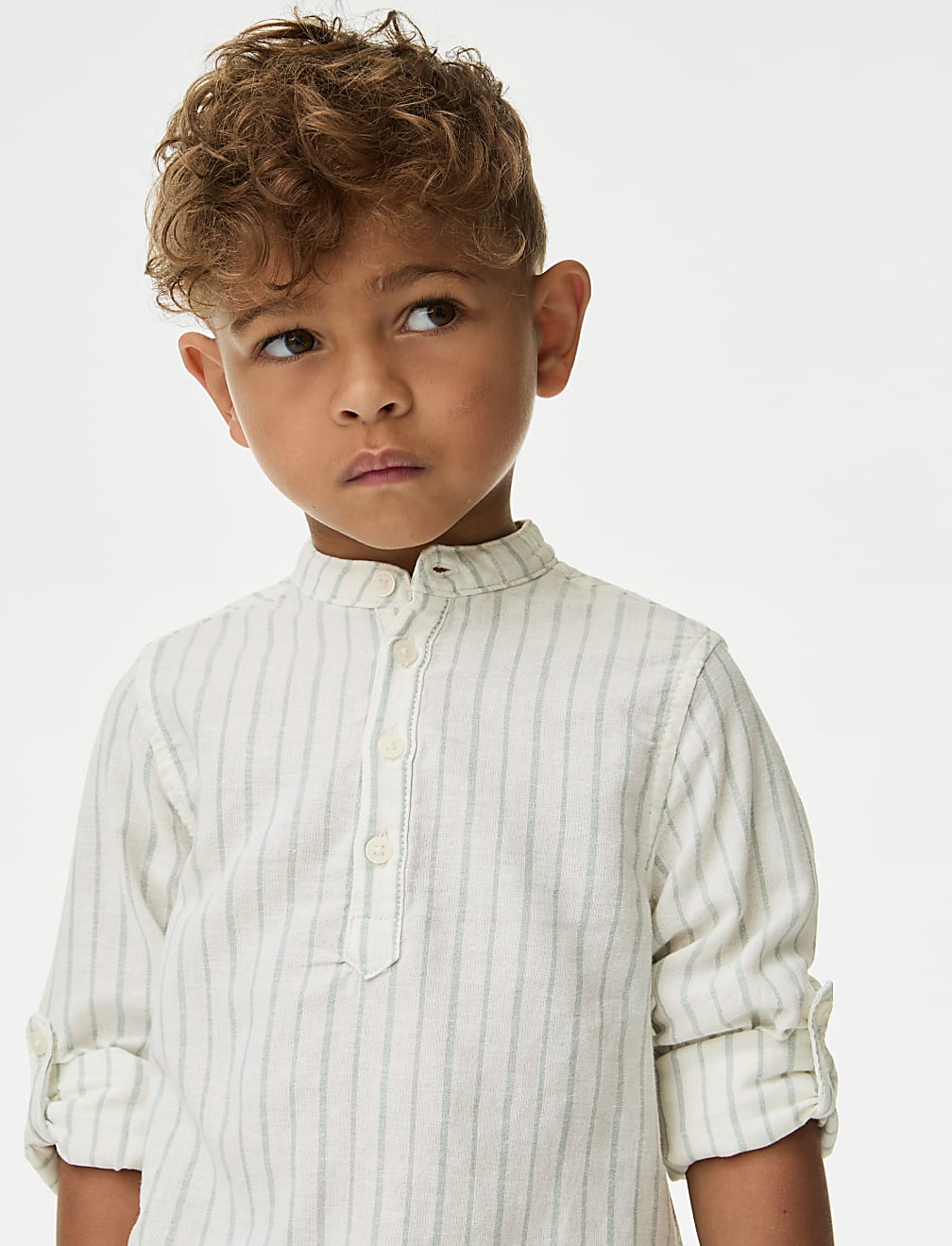 Cotton Rich Striped Shirt (2-8 Yrs)