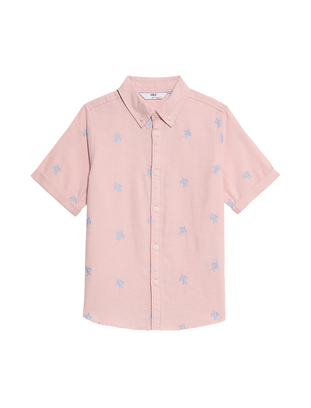 Pure Cotton Turtle Embroidered Oxford Shirt (1-8 Yrs)