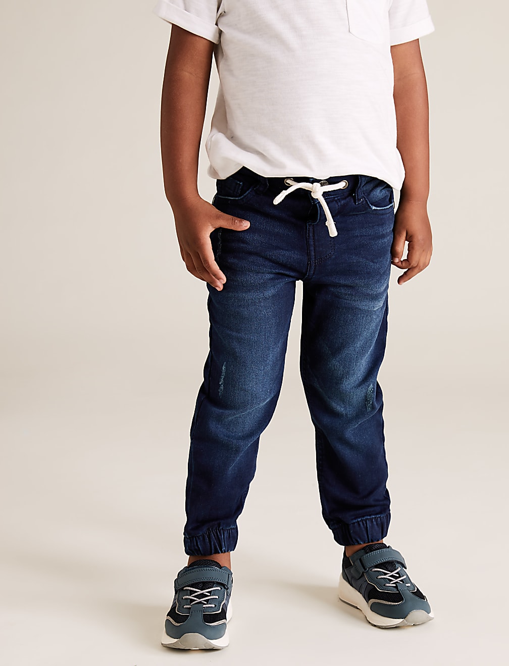 Regular Denim Cuffed Hem Jeans (2-7 Yrs)