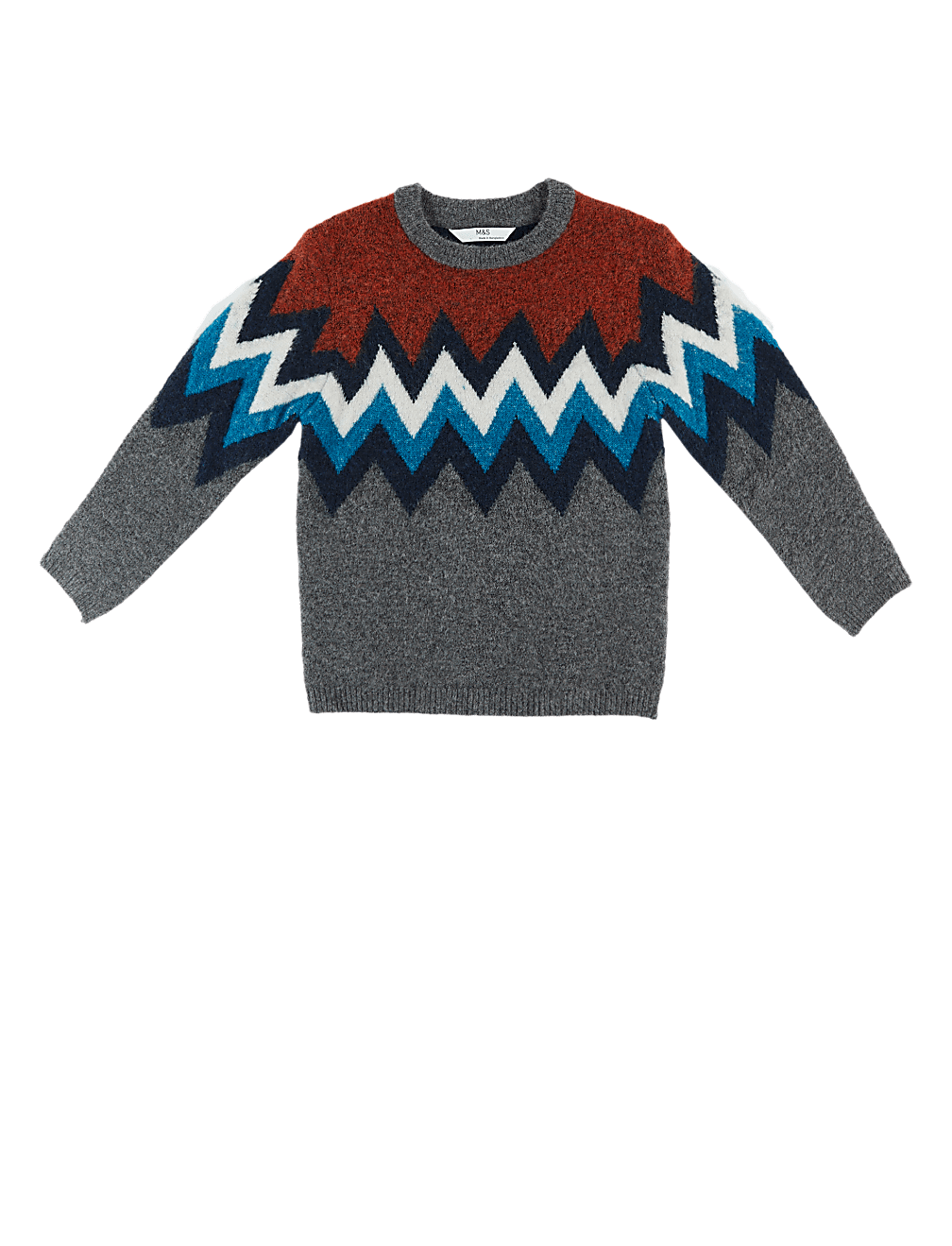Chevron Knitted Jumper (2-7 Yrs)