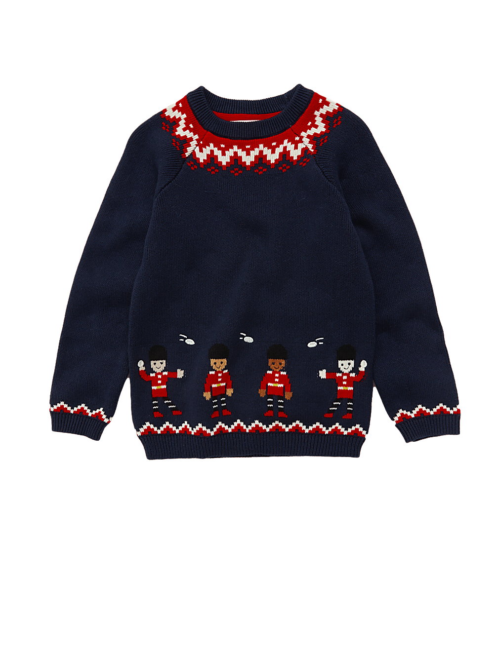 Pure Cotton Soldier Knitted Jumper (2-7 Yrs)