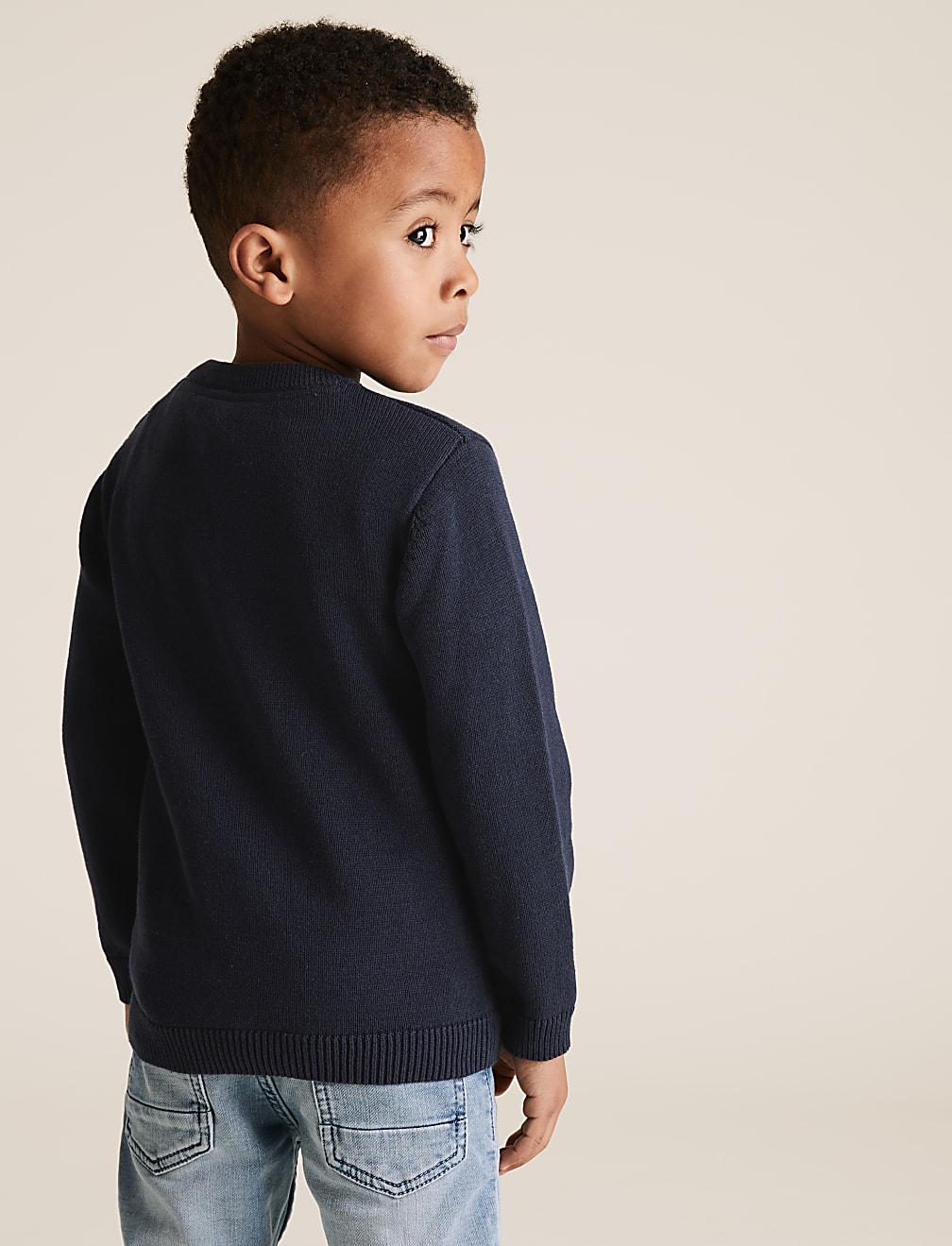 Pure Cotton Knitted Dinosaur Rainbow Jumper