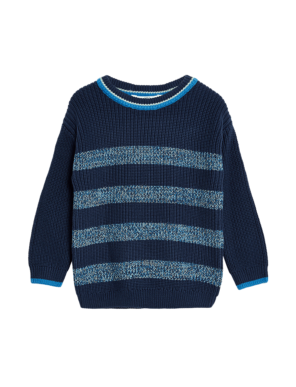 Pure Cotton Striped Knitted Jumper (2-8 Yrs)