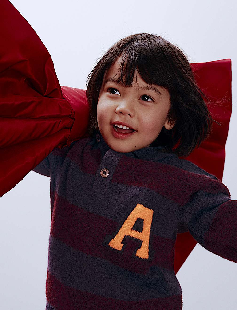 Striped Knitted Rugby Jumper (2-10 Yrs)