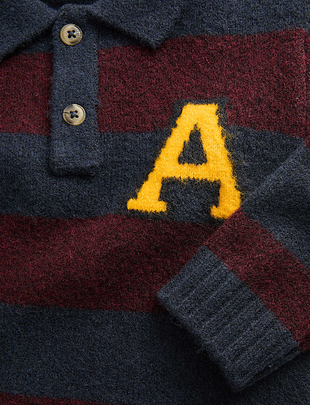 Striped Knitted Rugby Jumper (2-10 Yrs)